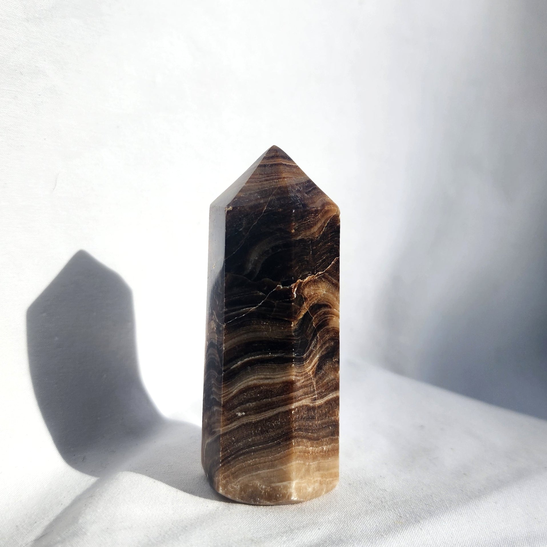 Chocolate Calcite aka Brown Aragonite Point