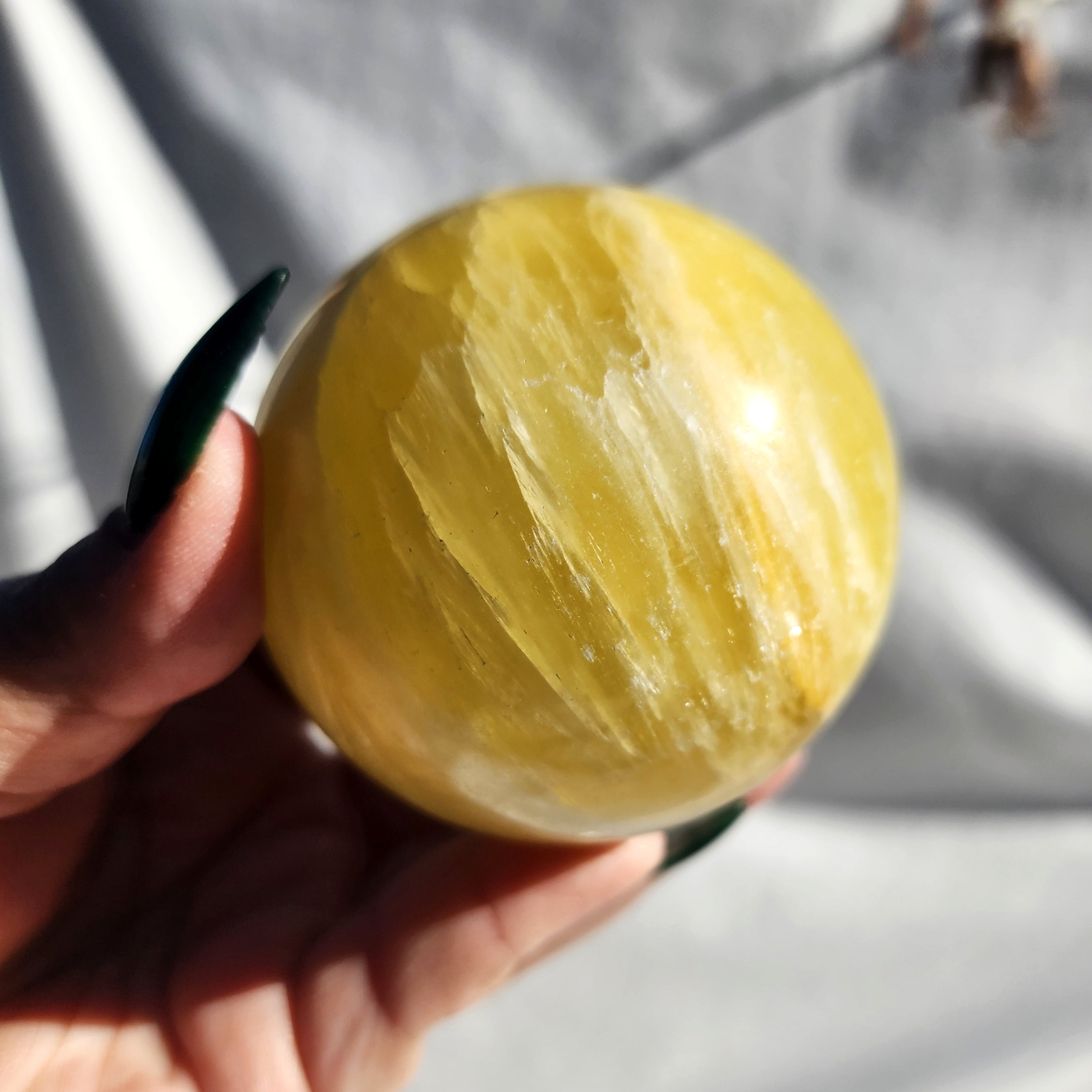 Lemon Calcite Sphere