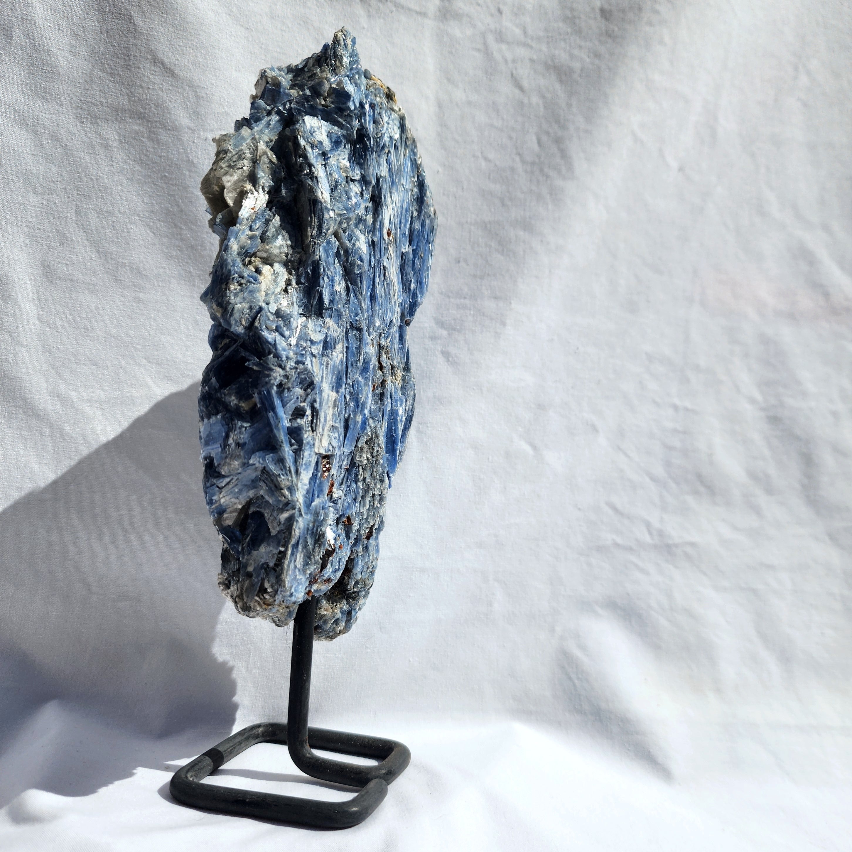 Blue Kyanite Cluster on Stand