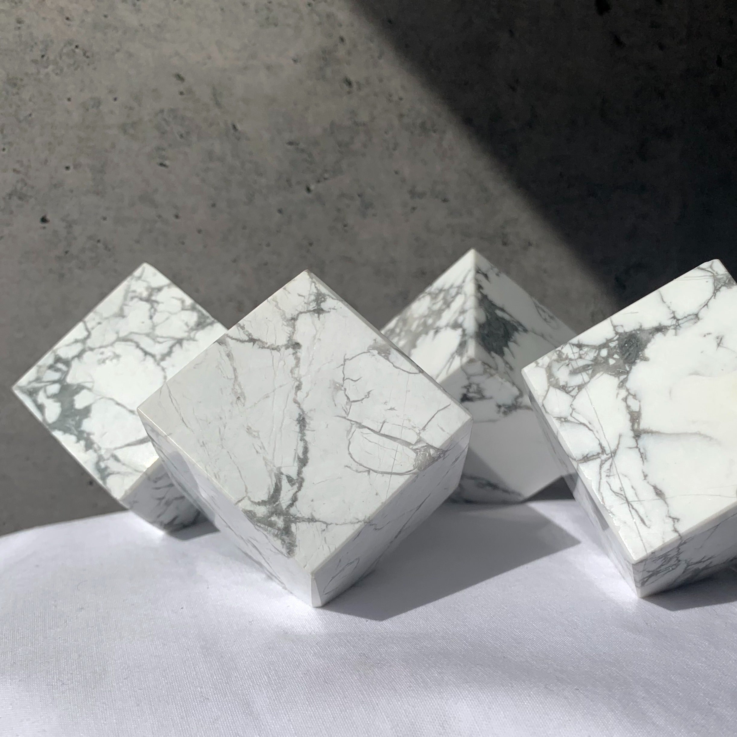 Howlite Cube