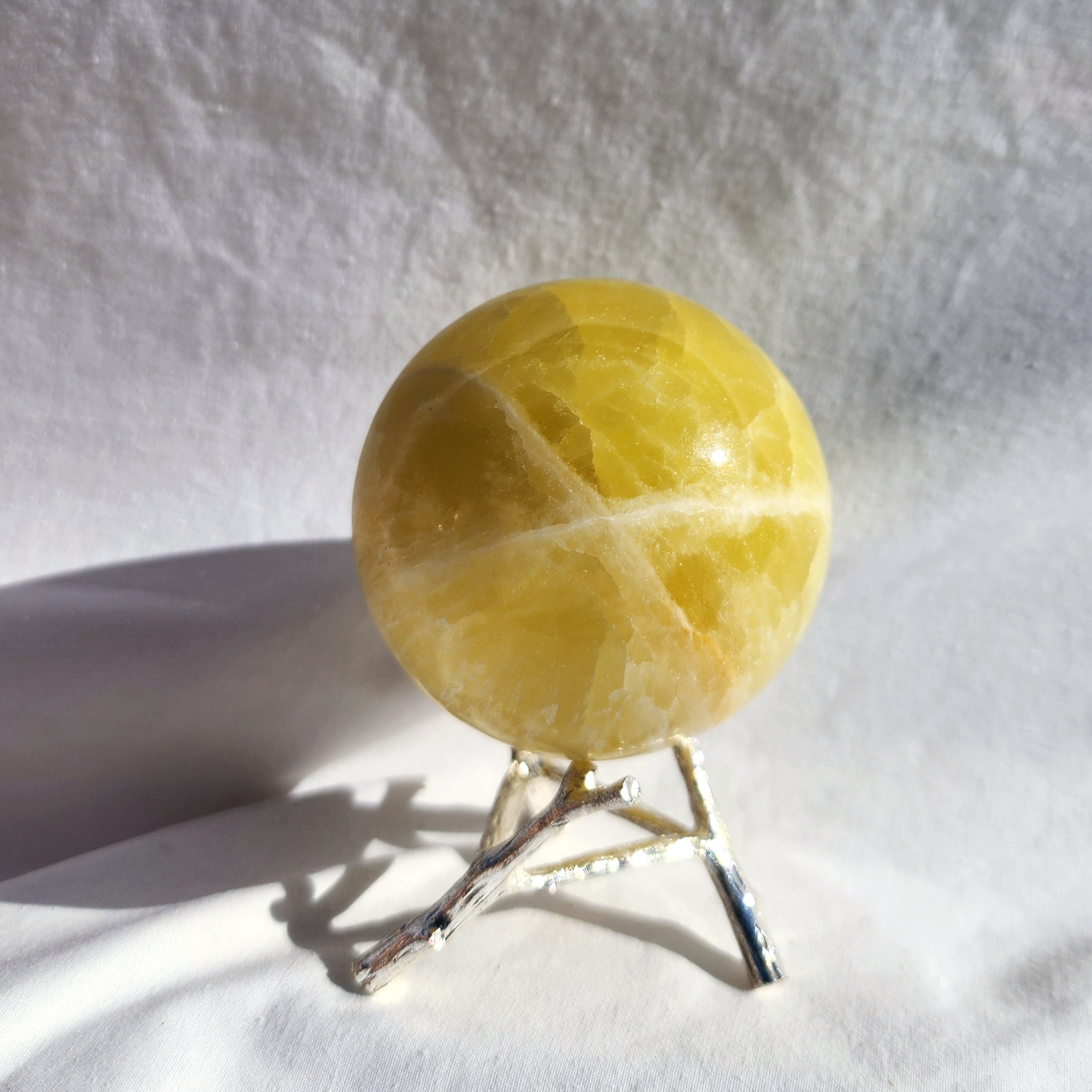 Lemon Calcite Sphere