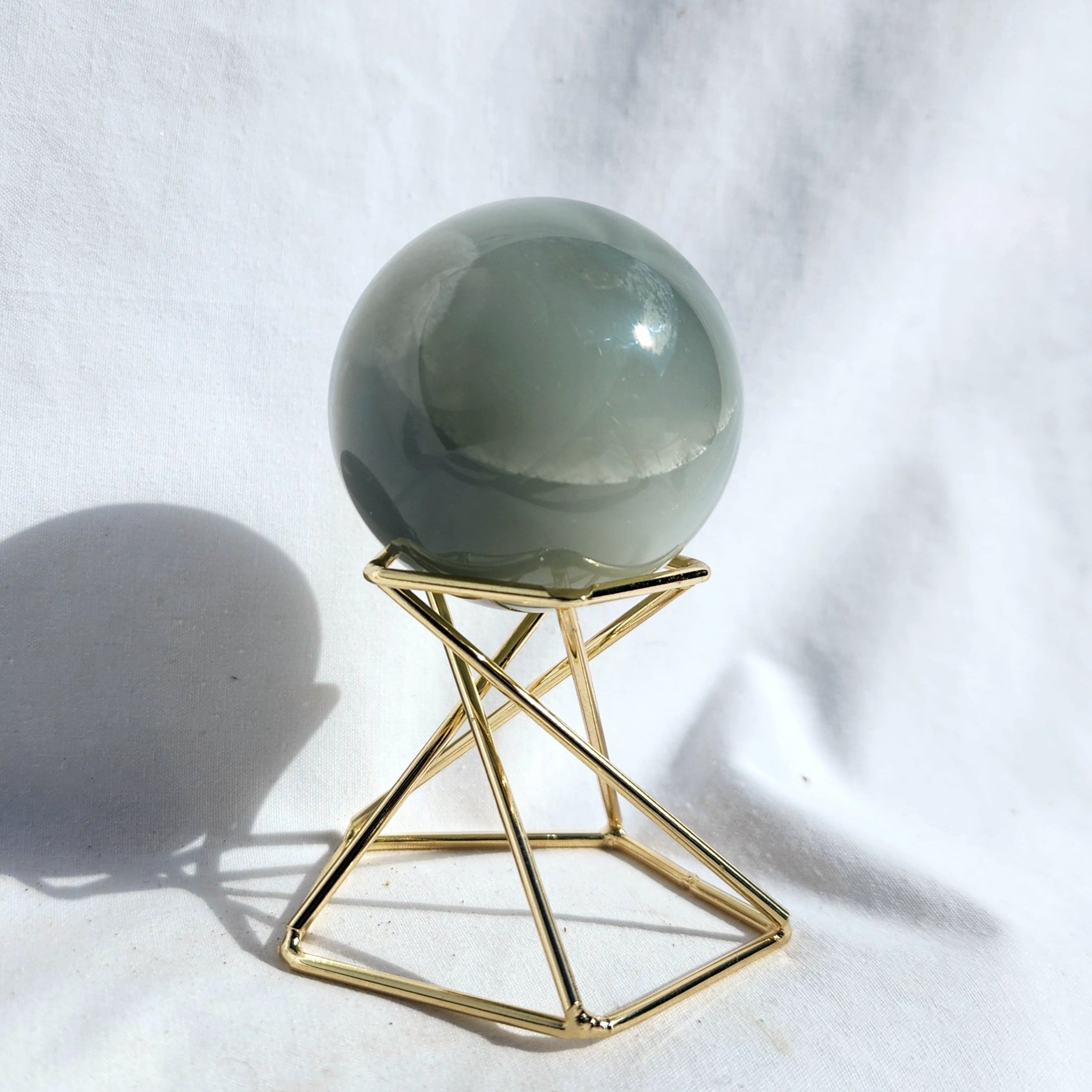 Silky Sage Green Moonstone Sphere