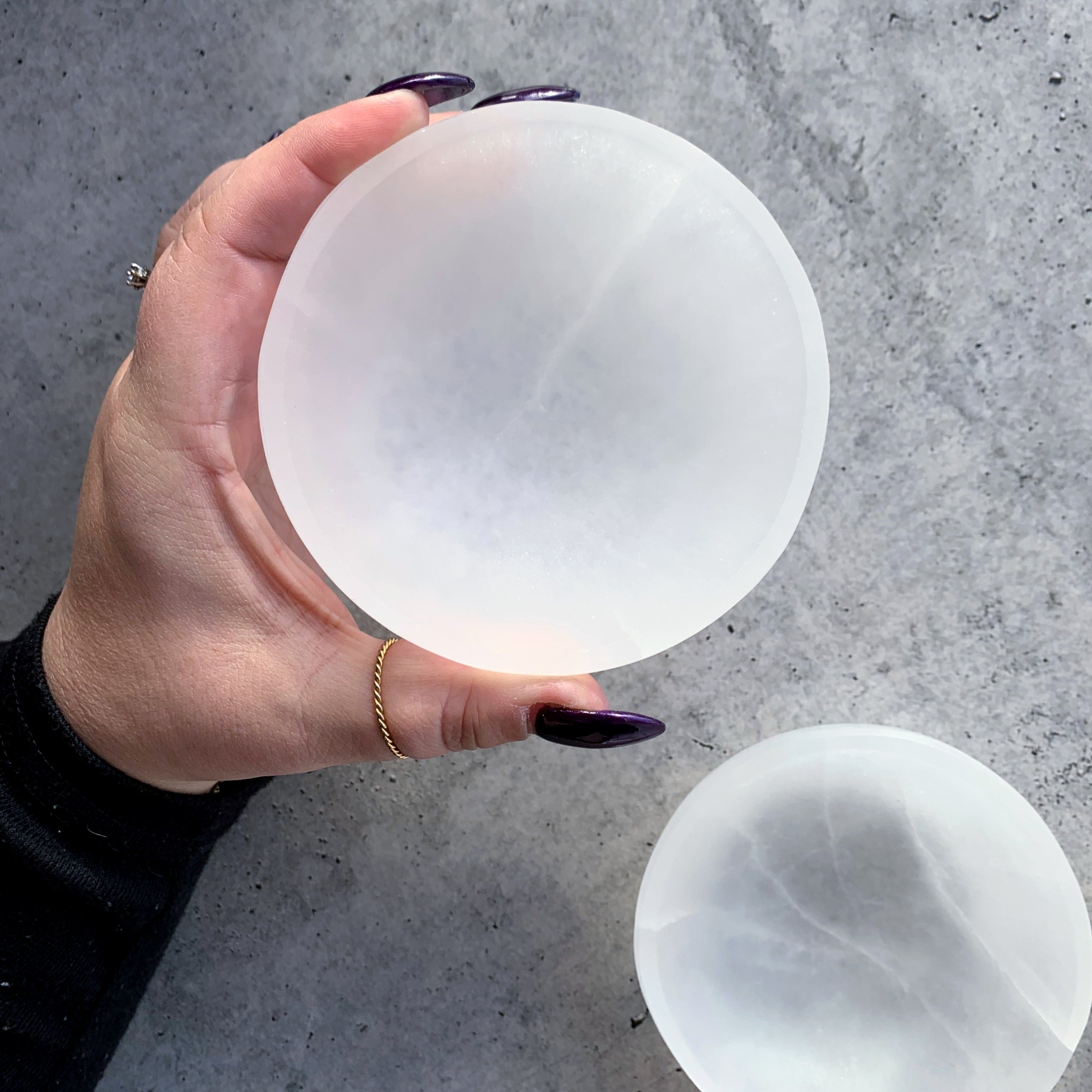 Selenite Trinket Bowl | Medium