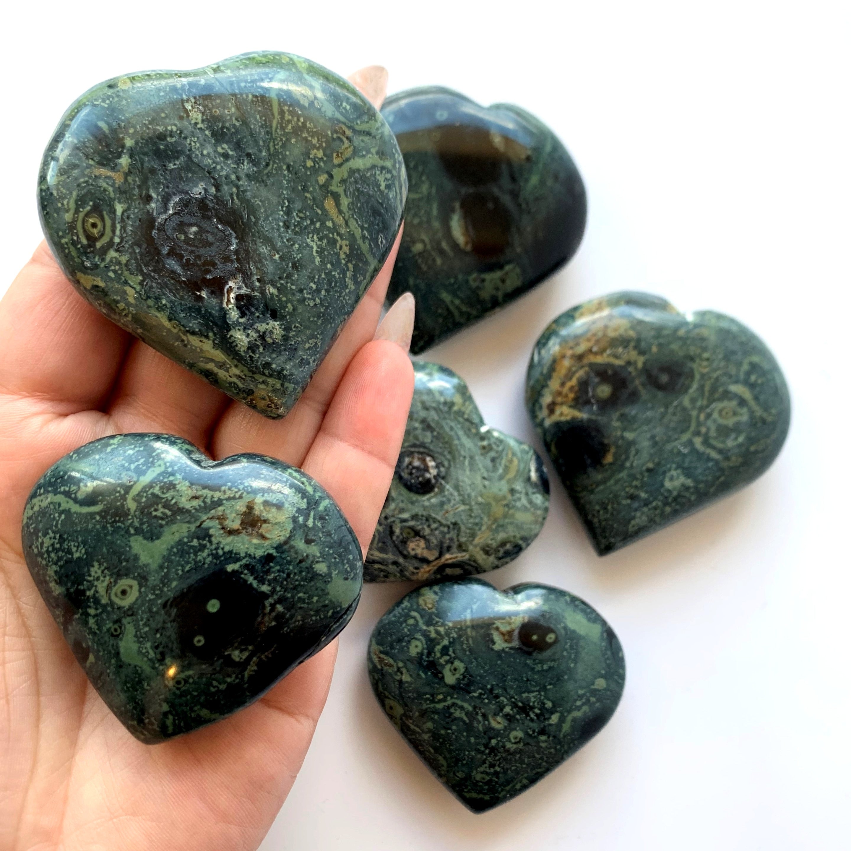 Kambaba Jasper Heart | Large
