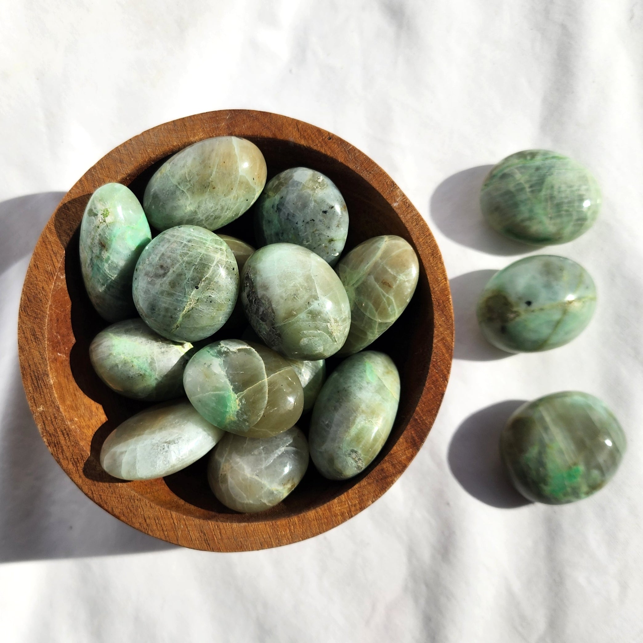 Green Moonstone Palmstone | Small