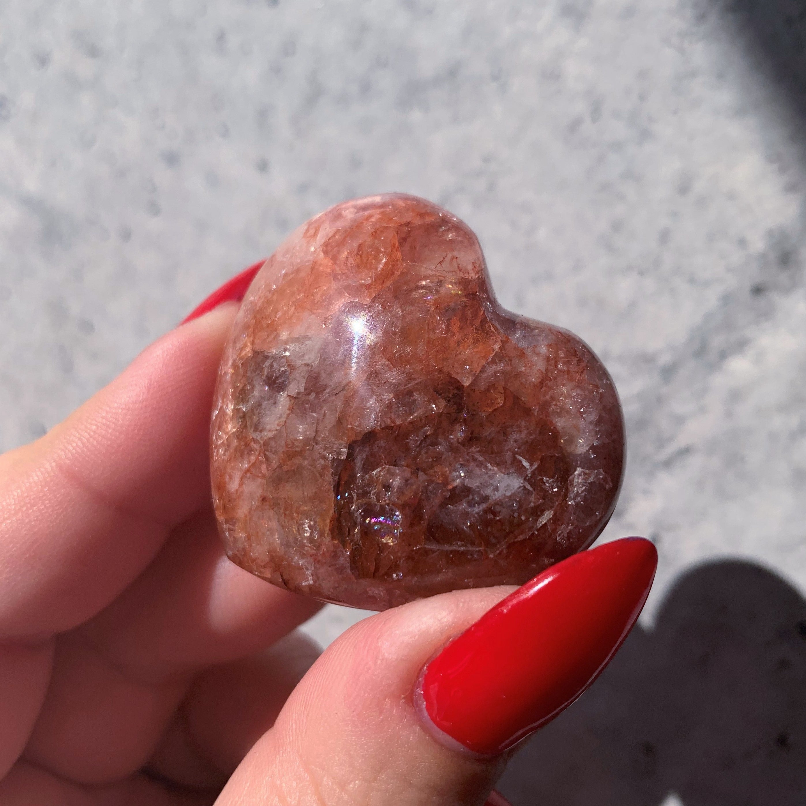 Fire Quartz Heart | Medium