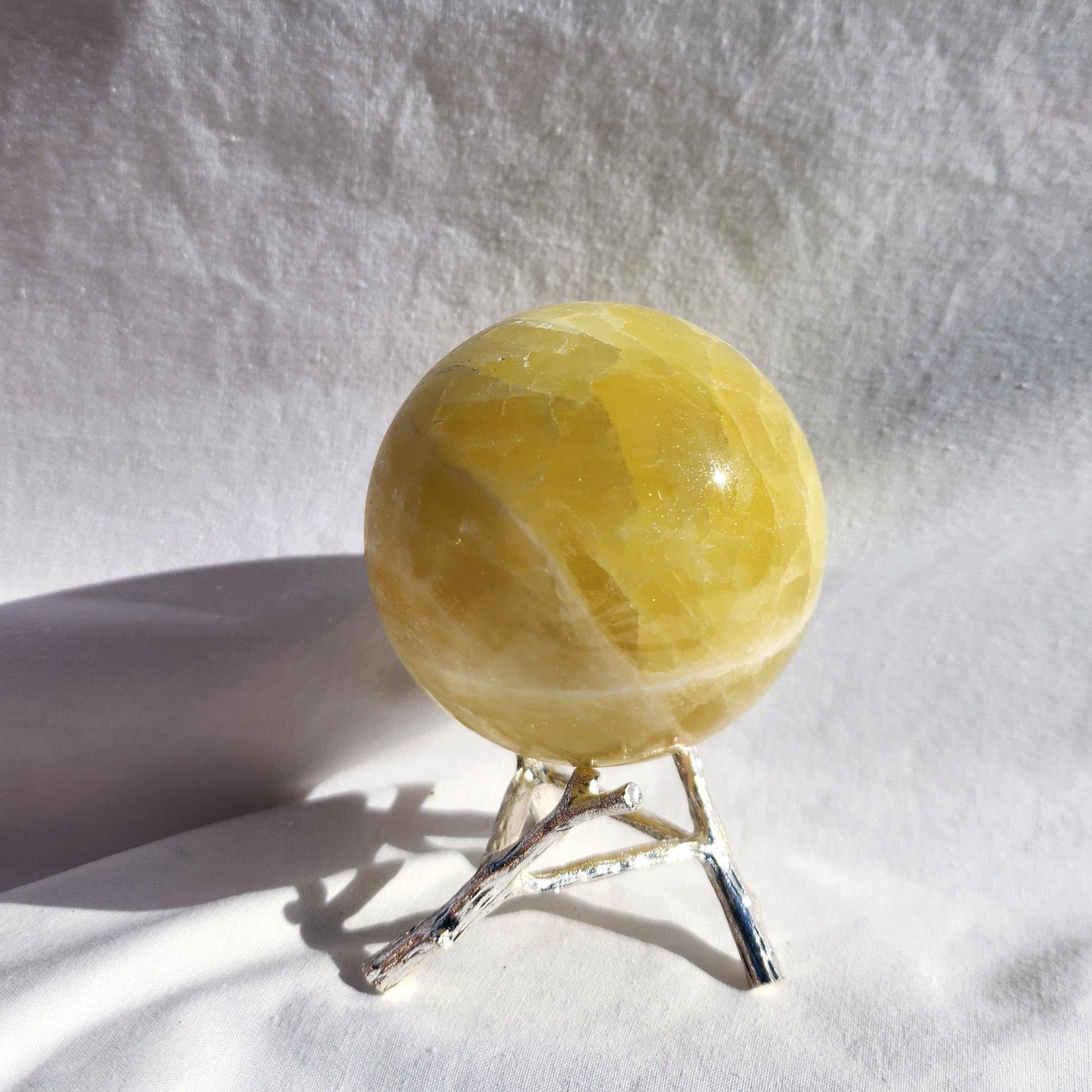 Lemon Calcite Sphere