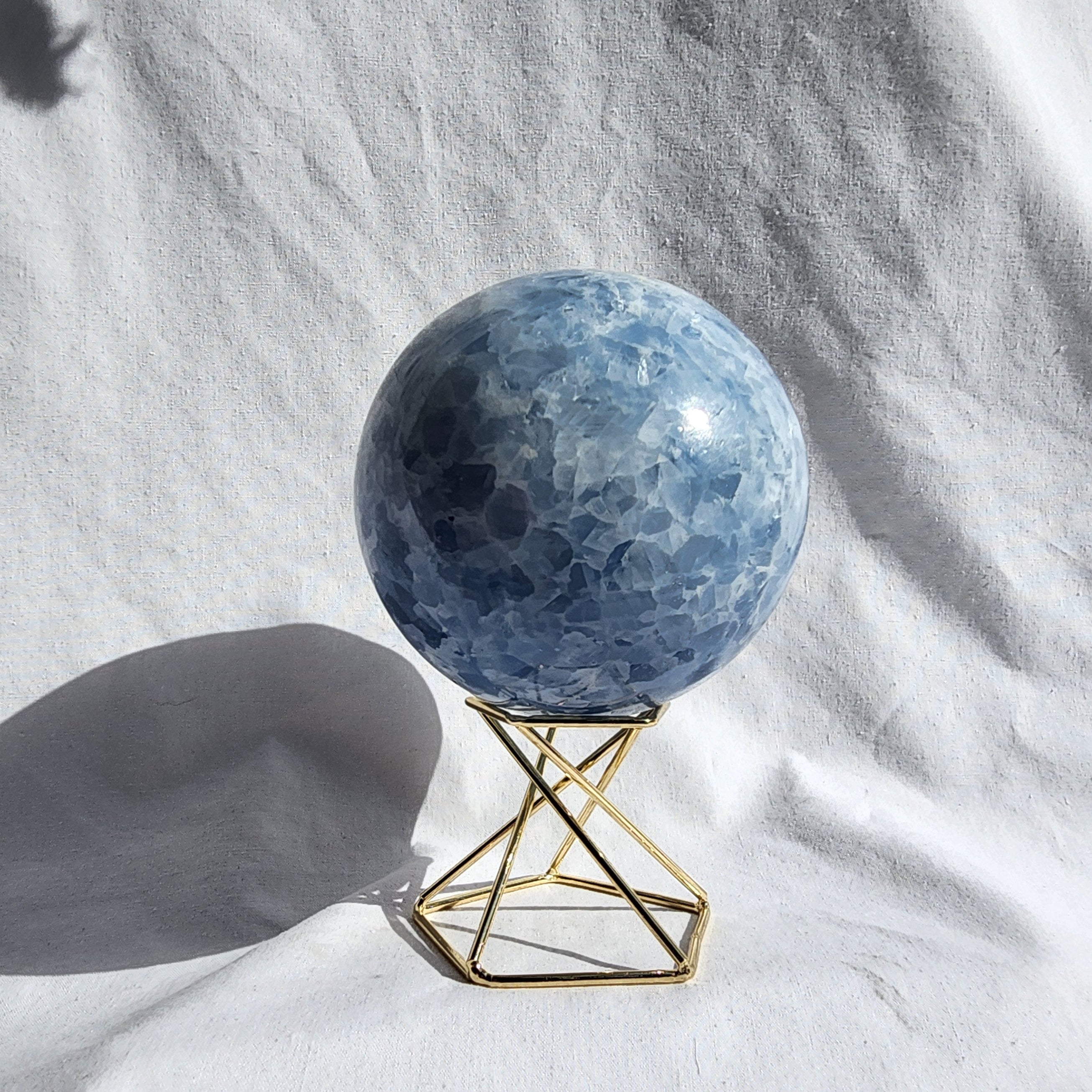 Blue Calcite Sphere