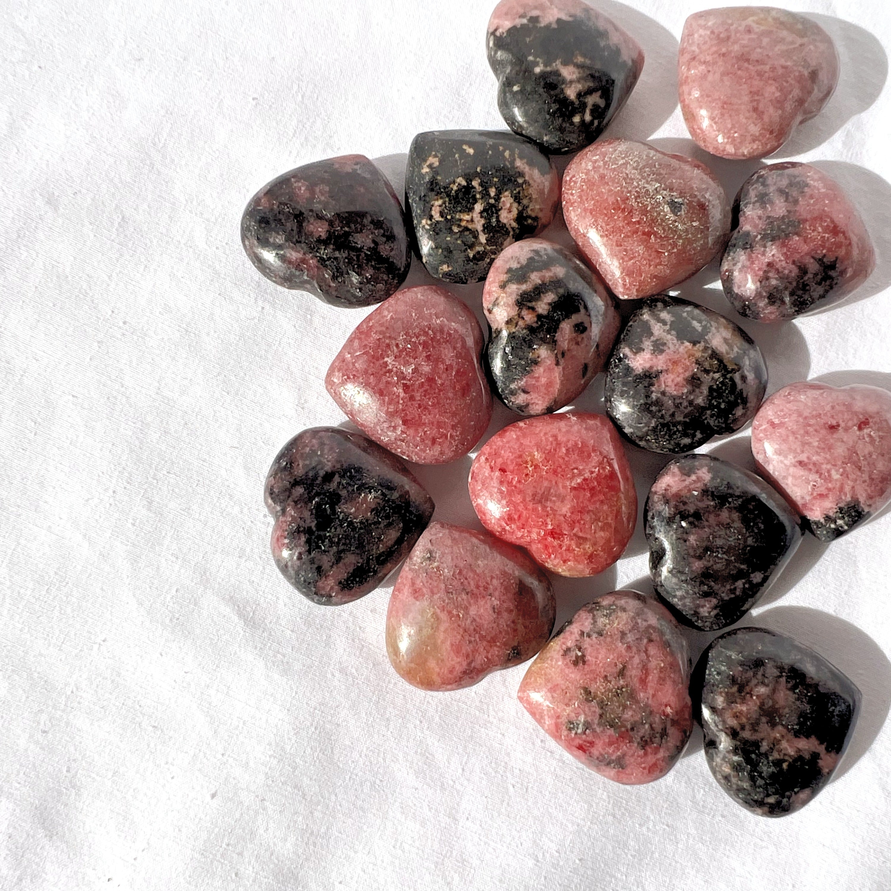 Rhodonite Hearts | Mini