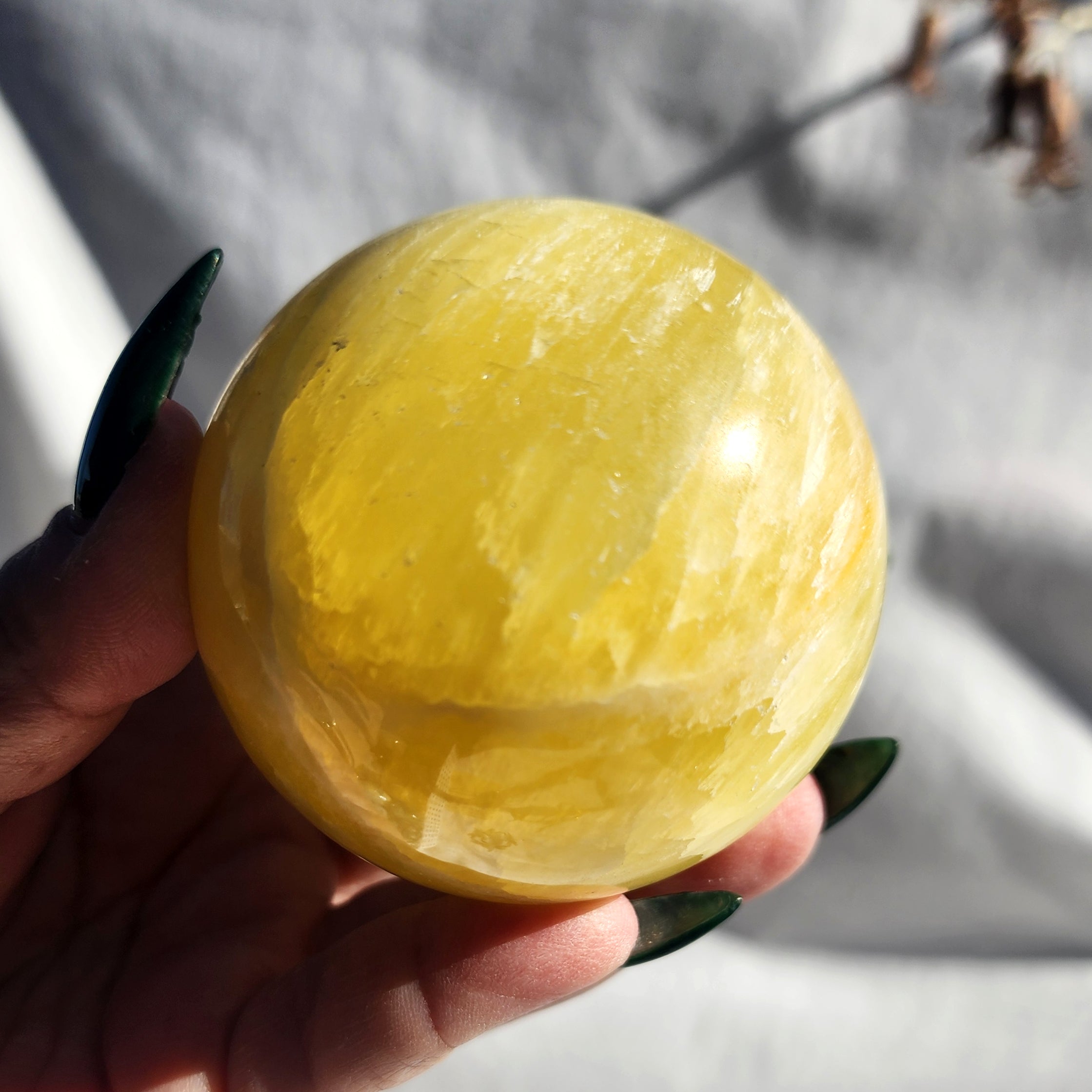 Lemon Calcite Sphere