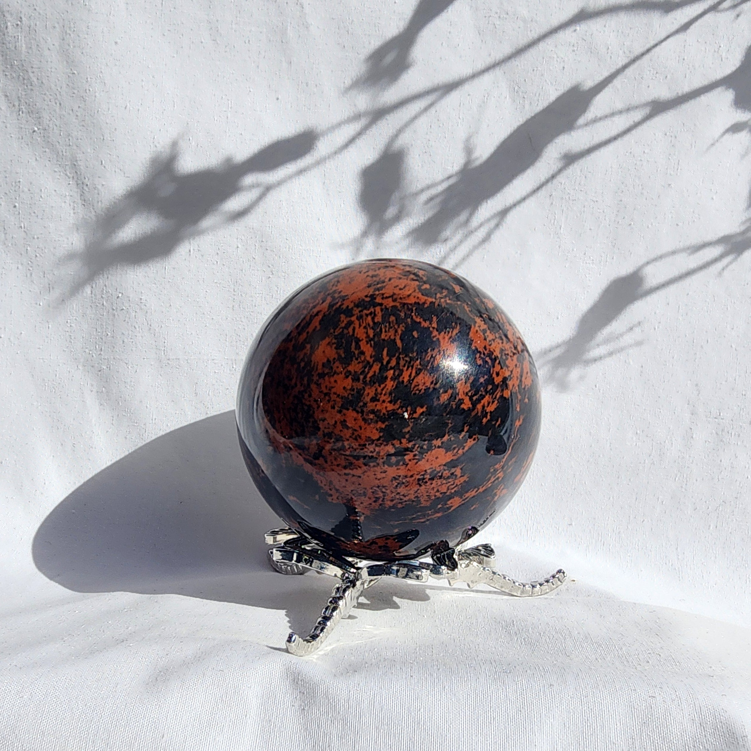 Mahogany Obsidian Sphere
