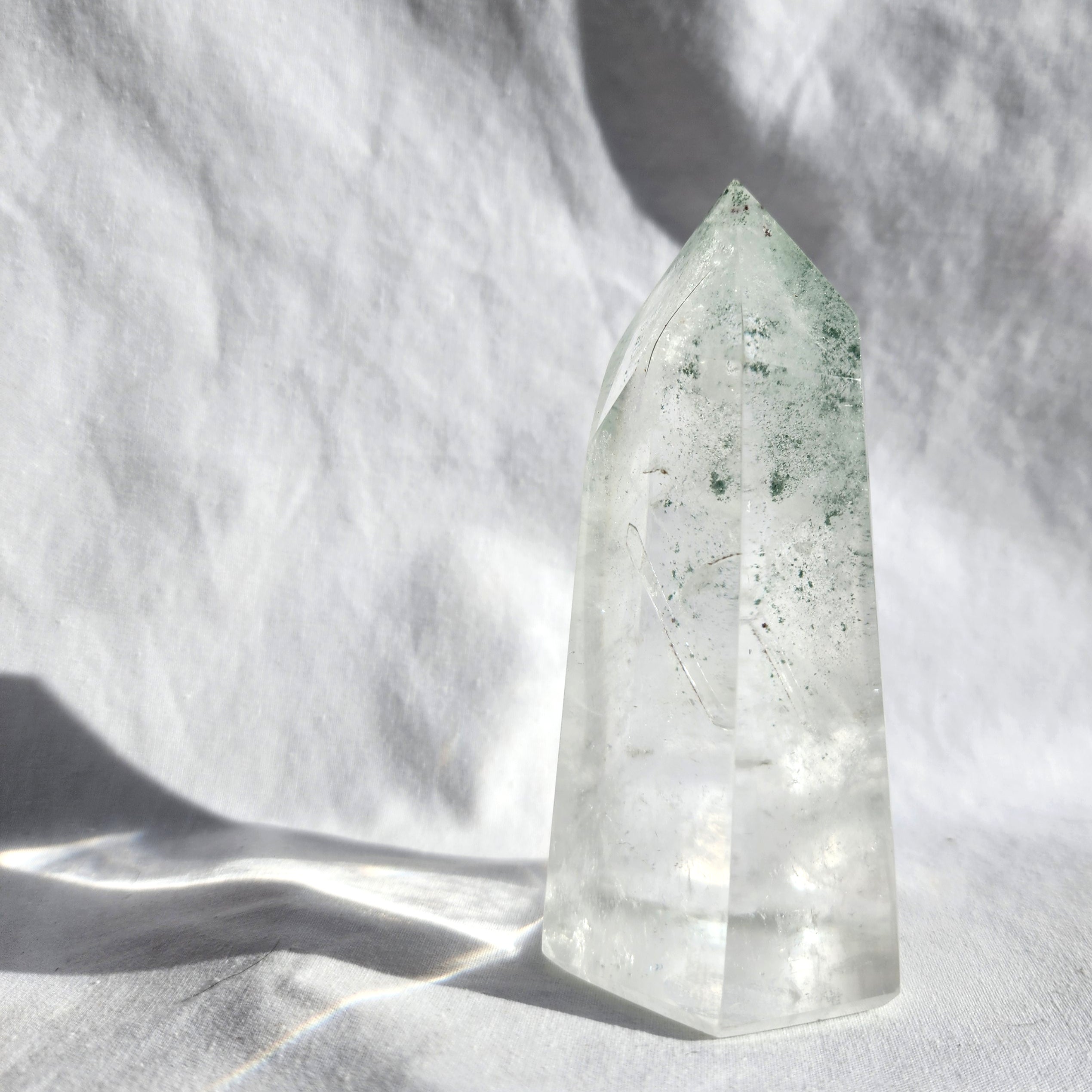 Quartz Generator Point with Chlorite Inclusions