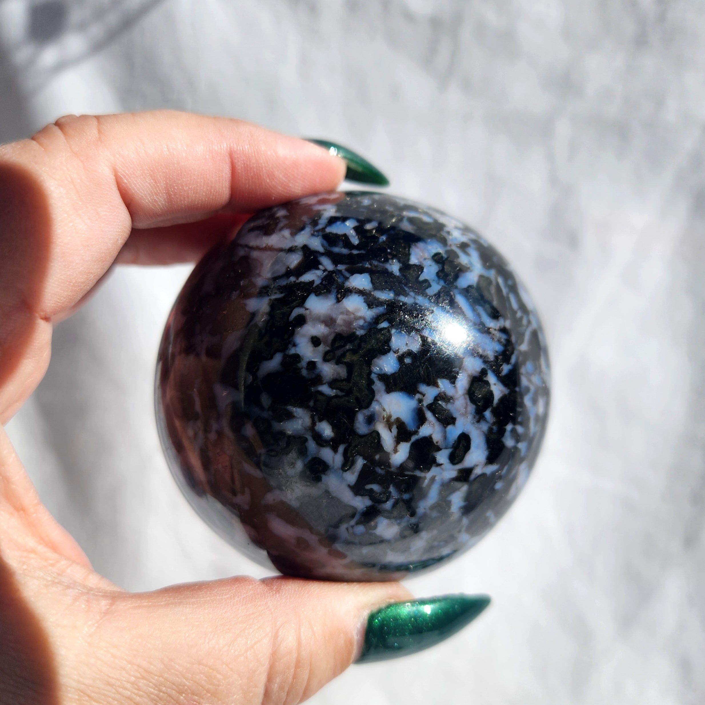 Indigo Gabbro (Mystic Merlinite) Sphere