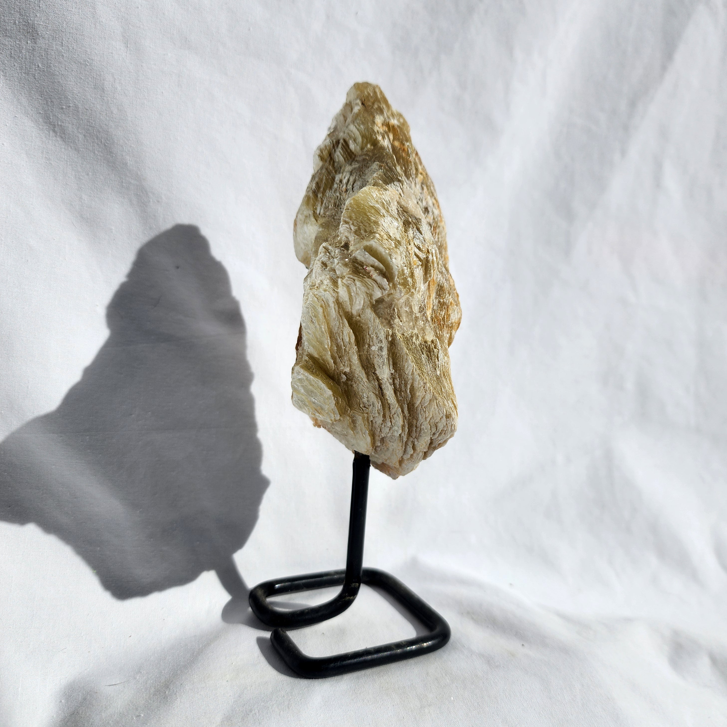 Golden Mica aka Muscovite on Stand