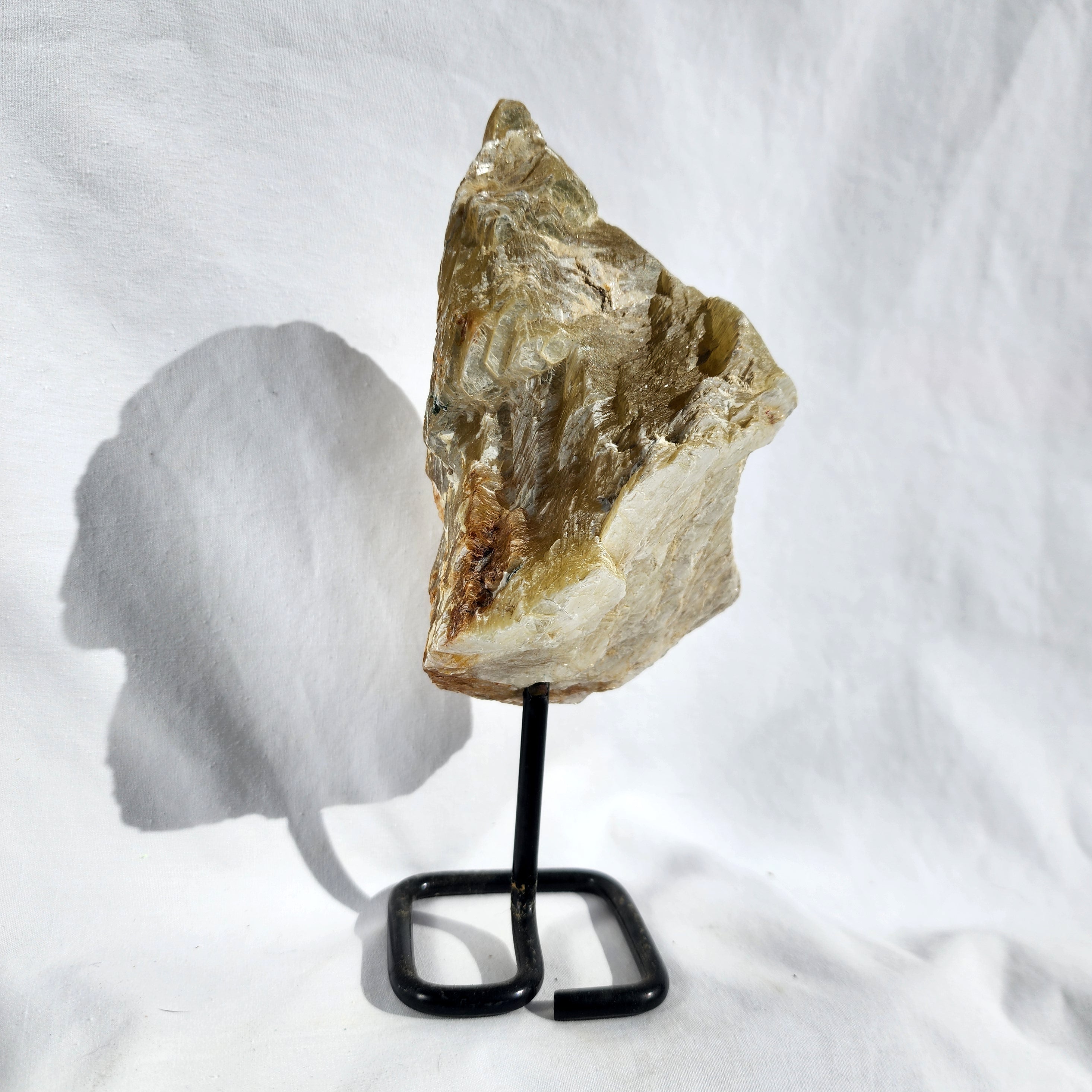 Golden Mica aka Muscovite on Stand