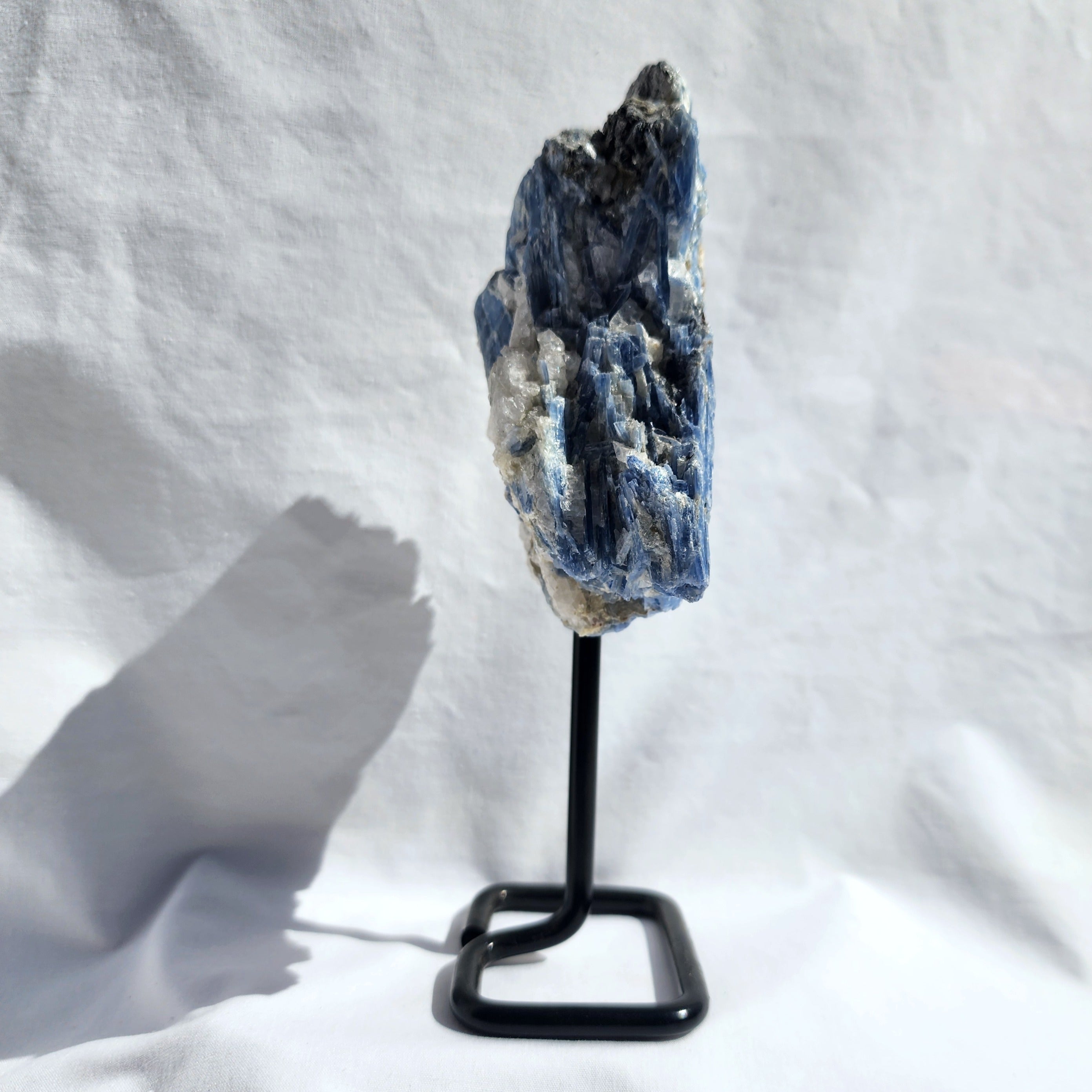 Blue Kyanite Cluster on Stand