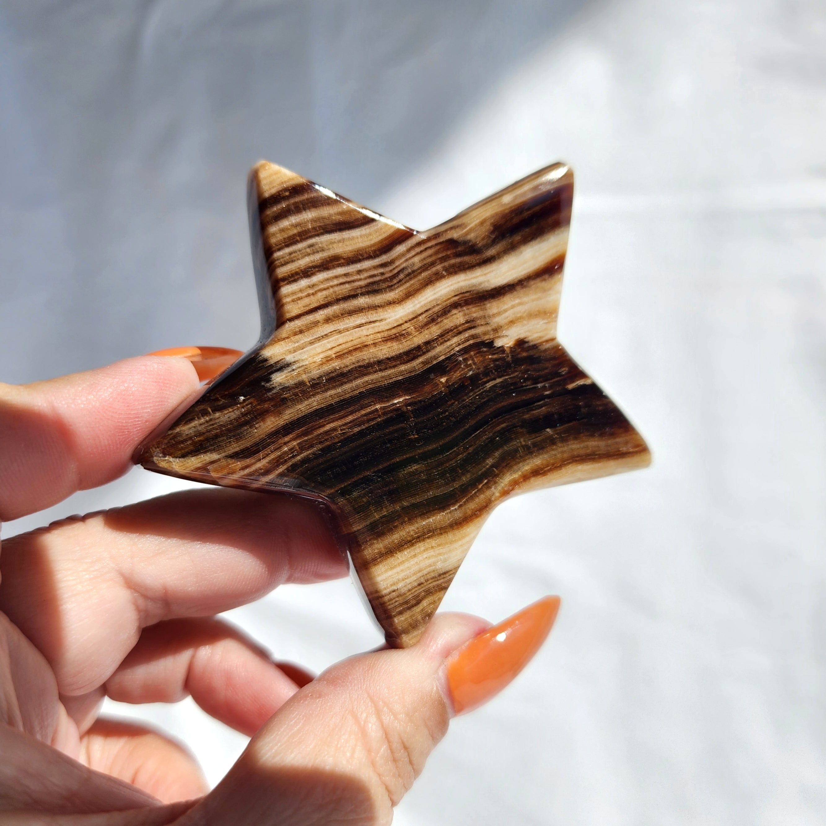 Chocolate Calcite aka Brown Aragonite Star