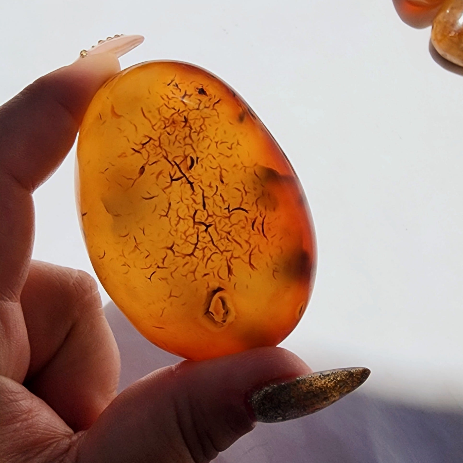Carnelian Palm Stone | Medium