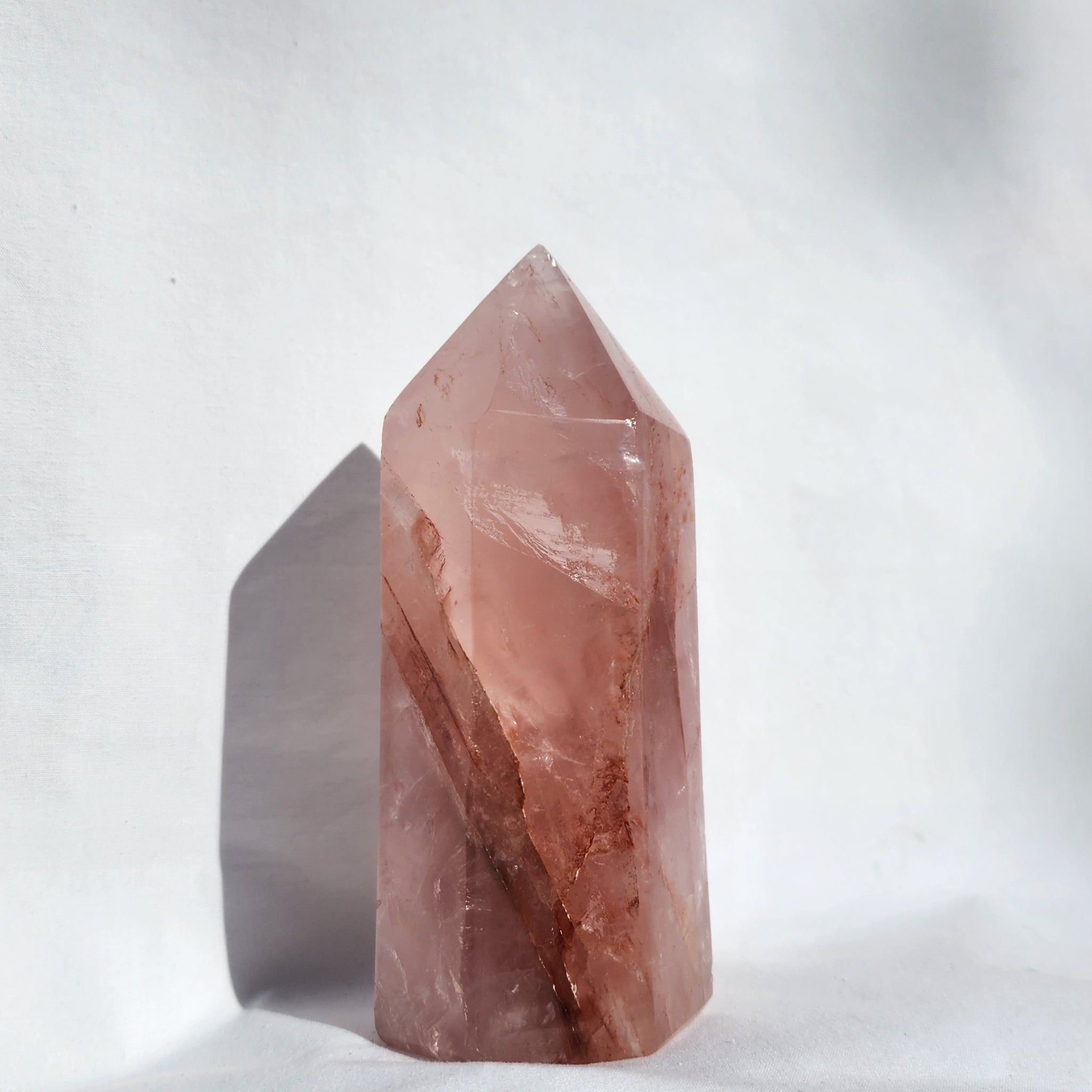 Fire Quartz & Rose Quartz Generator Point