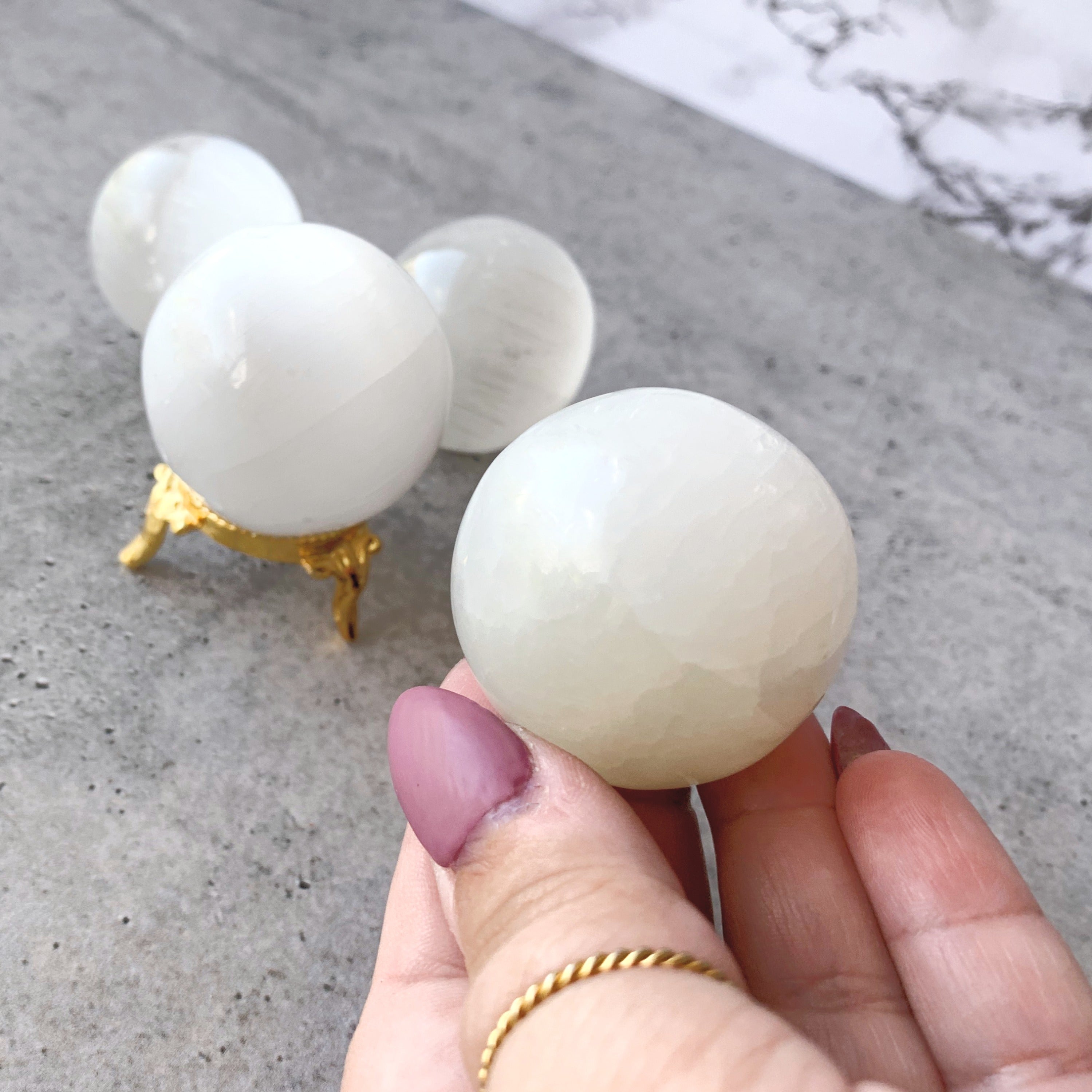 Selenite Sphere | Small