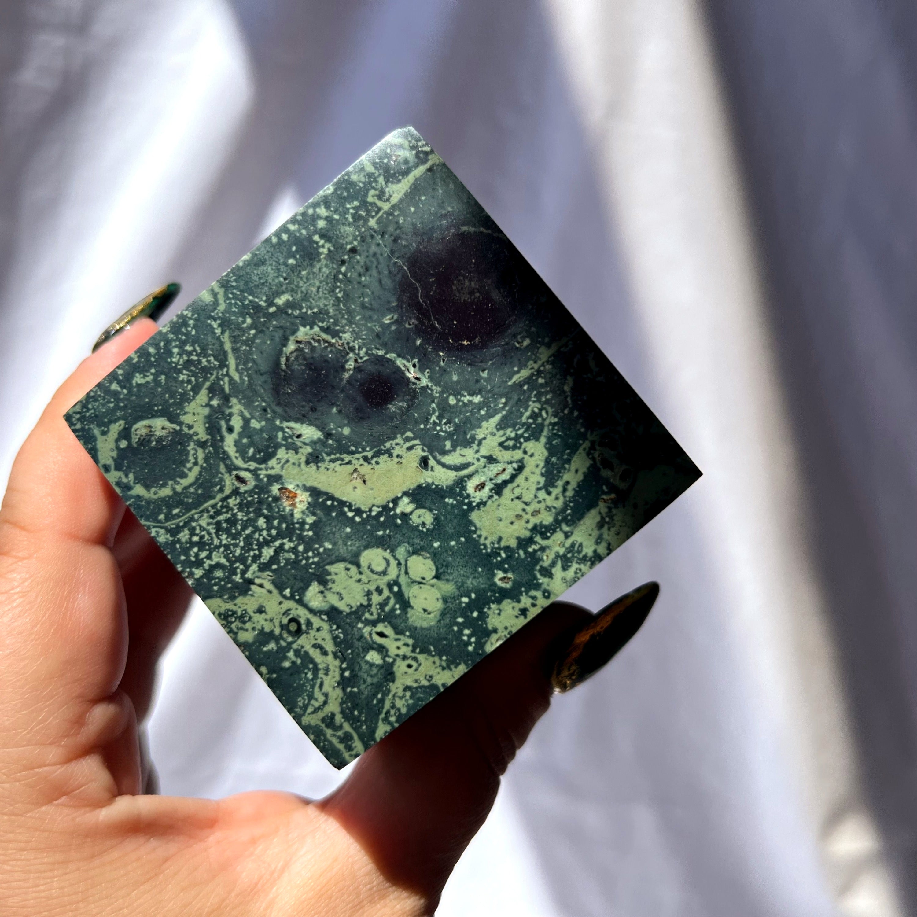 Kambaba Jasper Cube