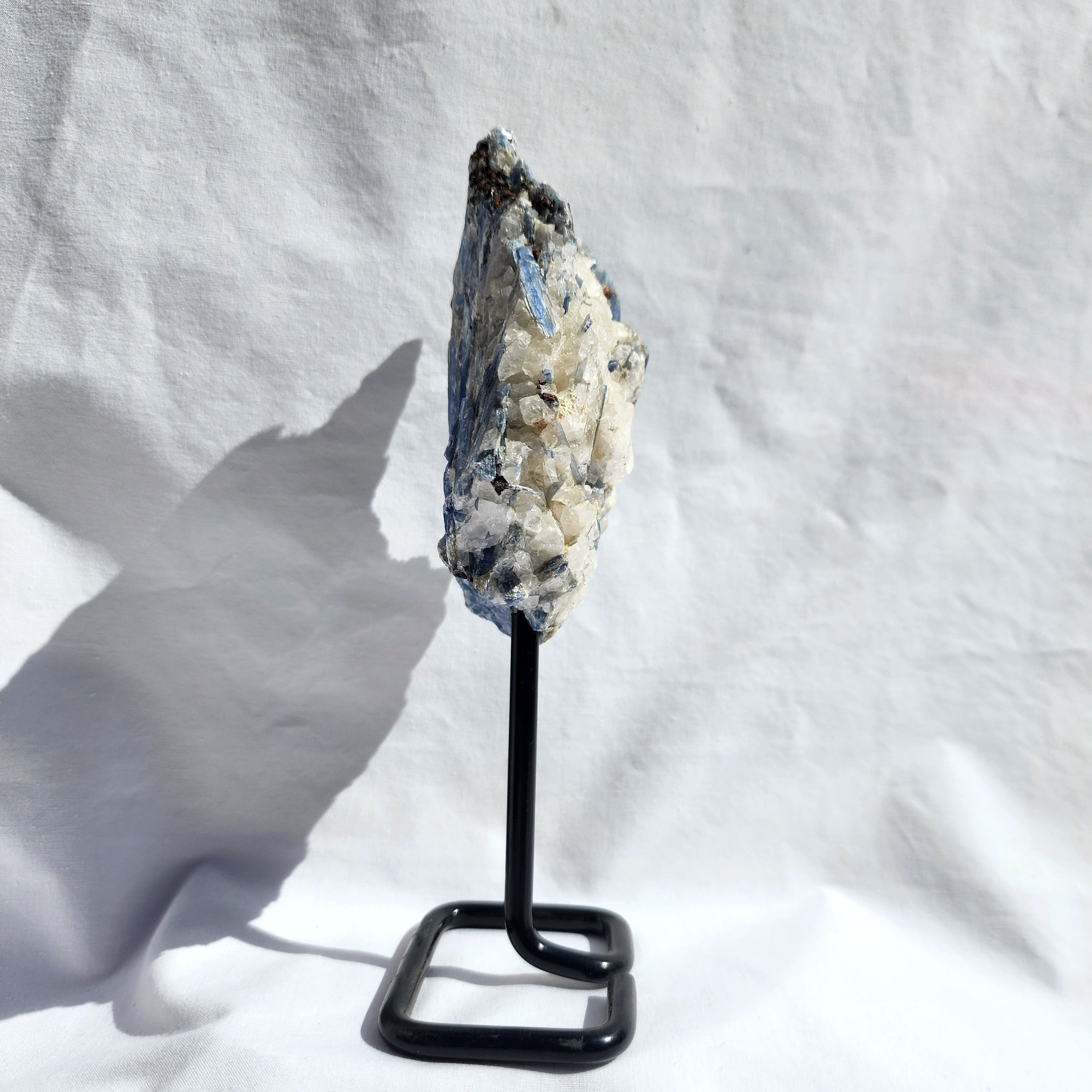 Blue Kyanite Cluster on Stand
