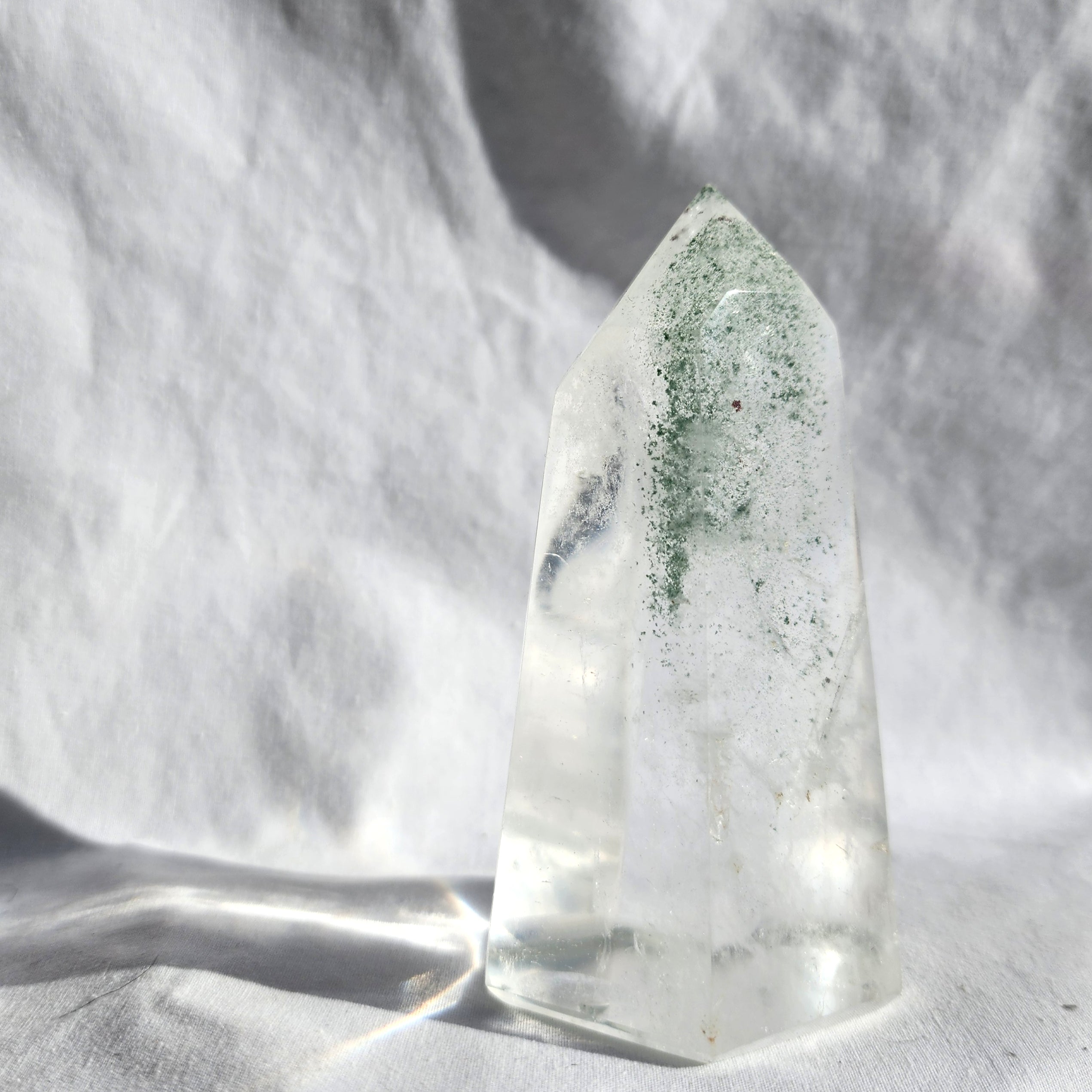 Quartz Generator Point with Chlorite Inclusions