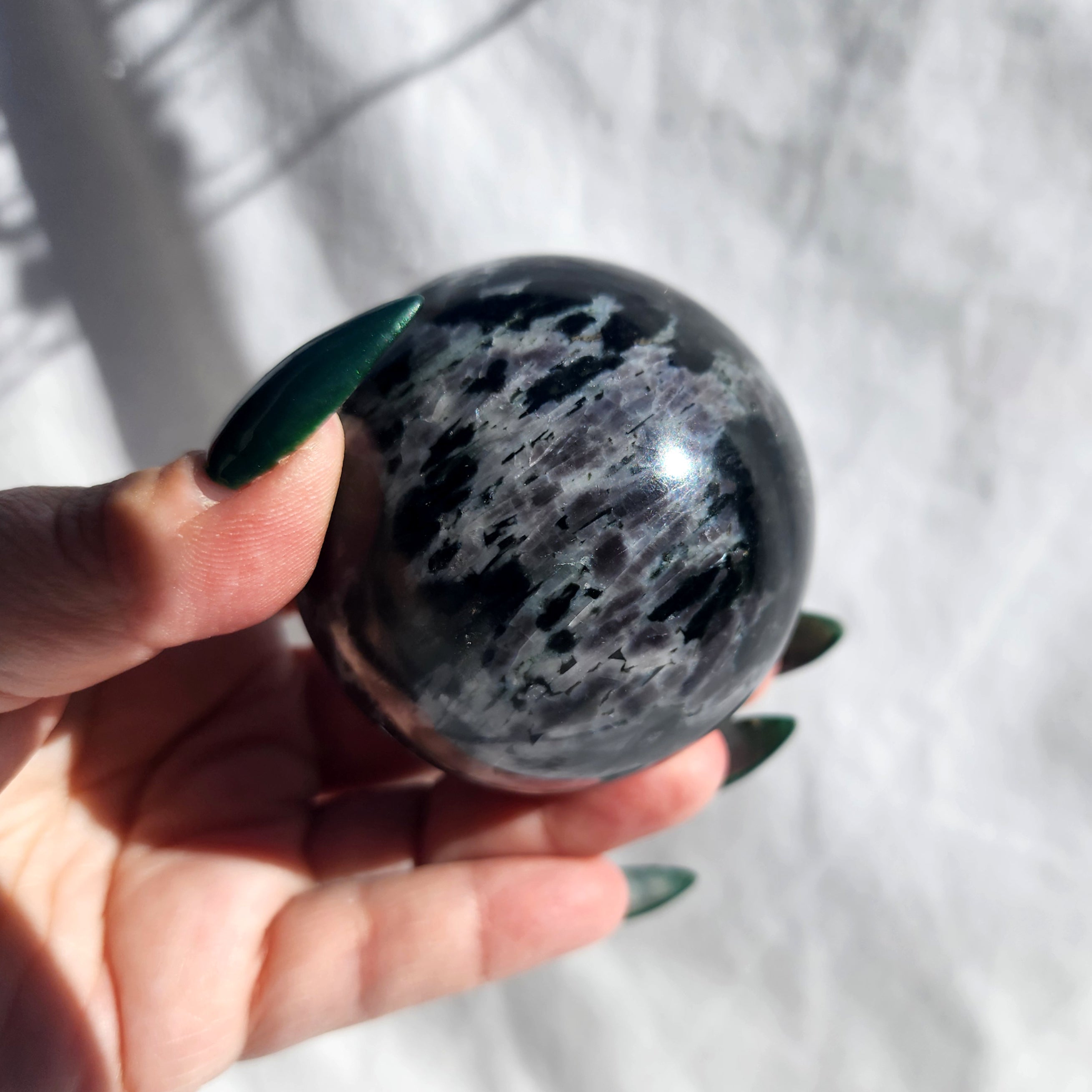 Indigo Gabbro (Mystic Merlinite) Sphere