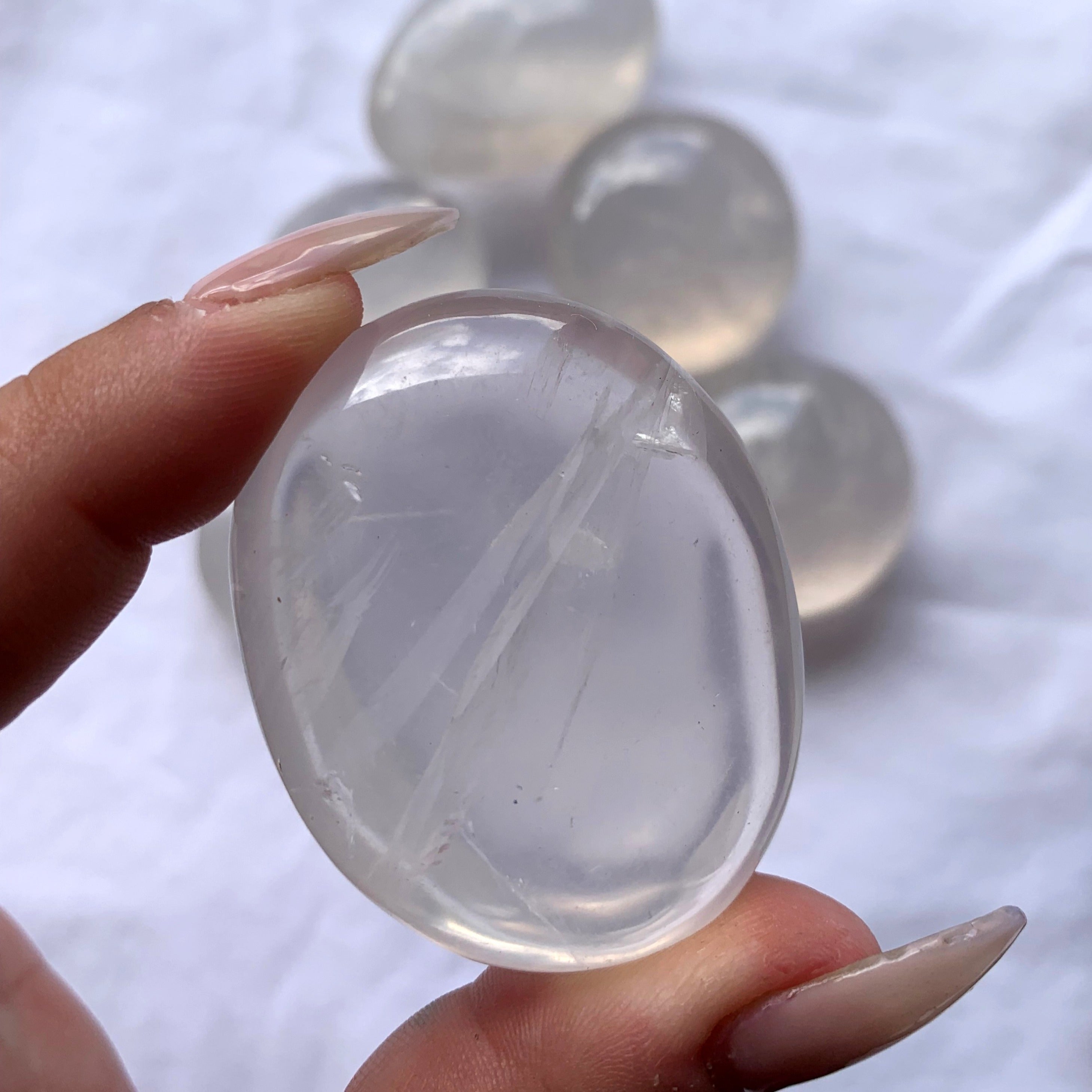 Girasol Quartz Palmstone | Medium