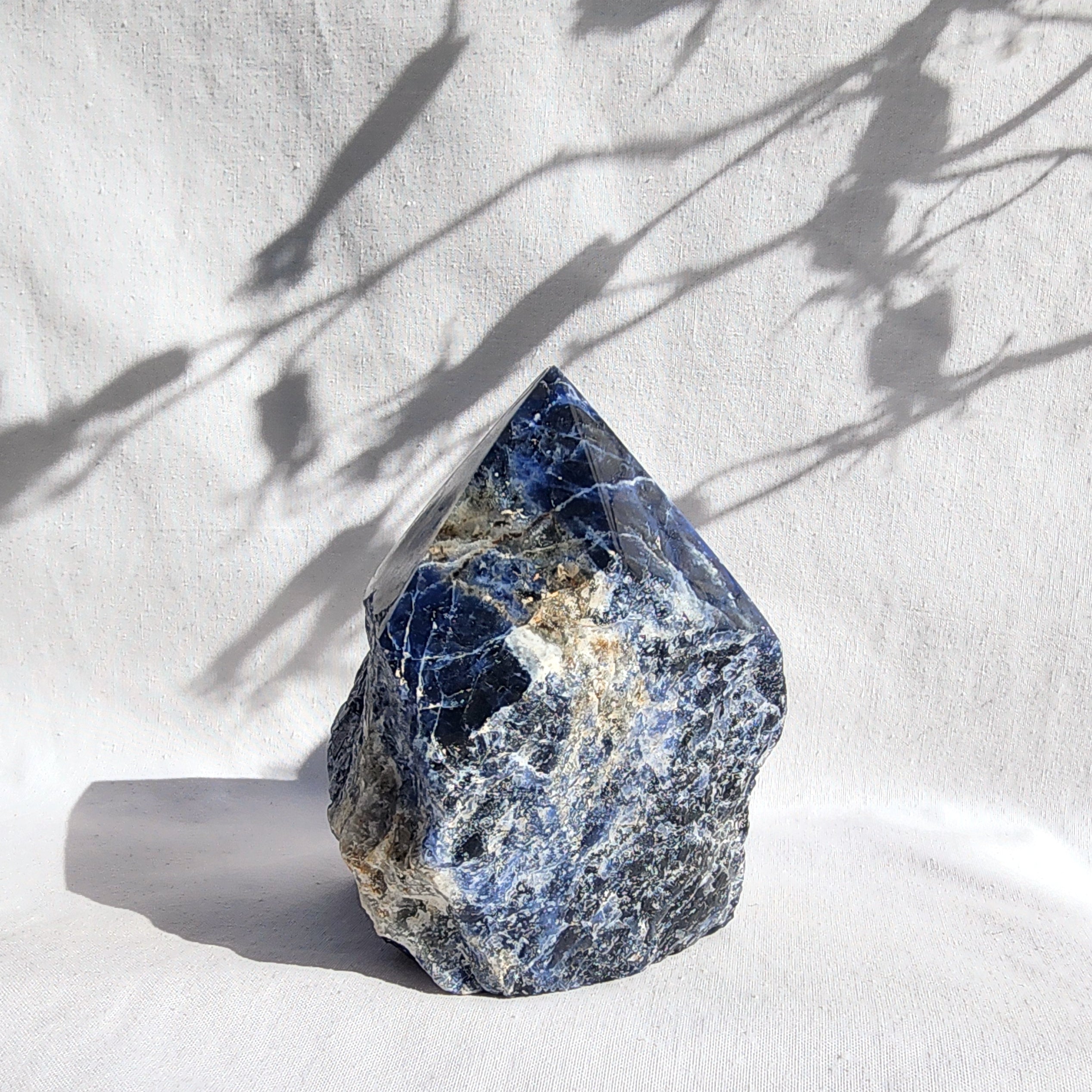 Sodalite Flat Base Polished Point