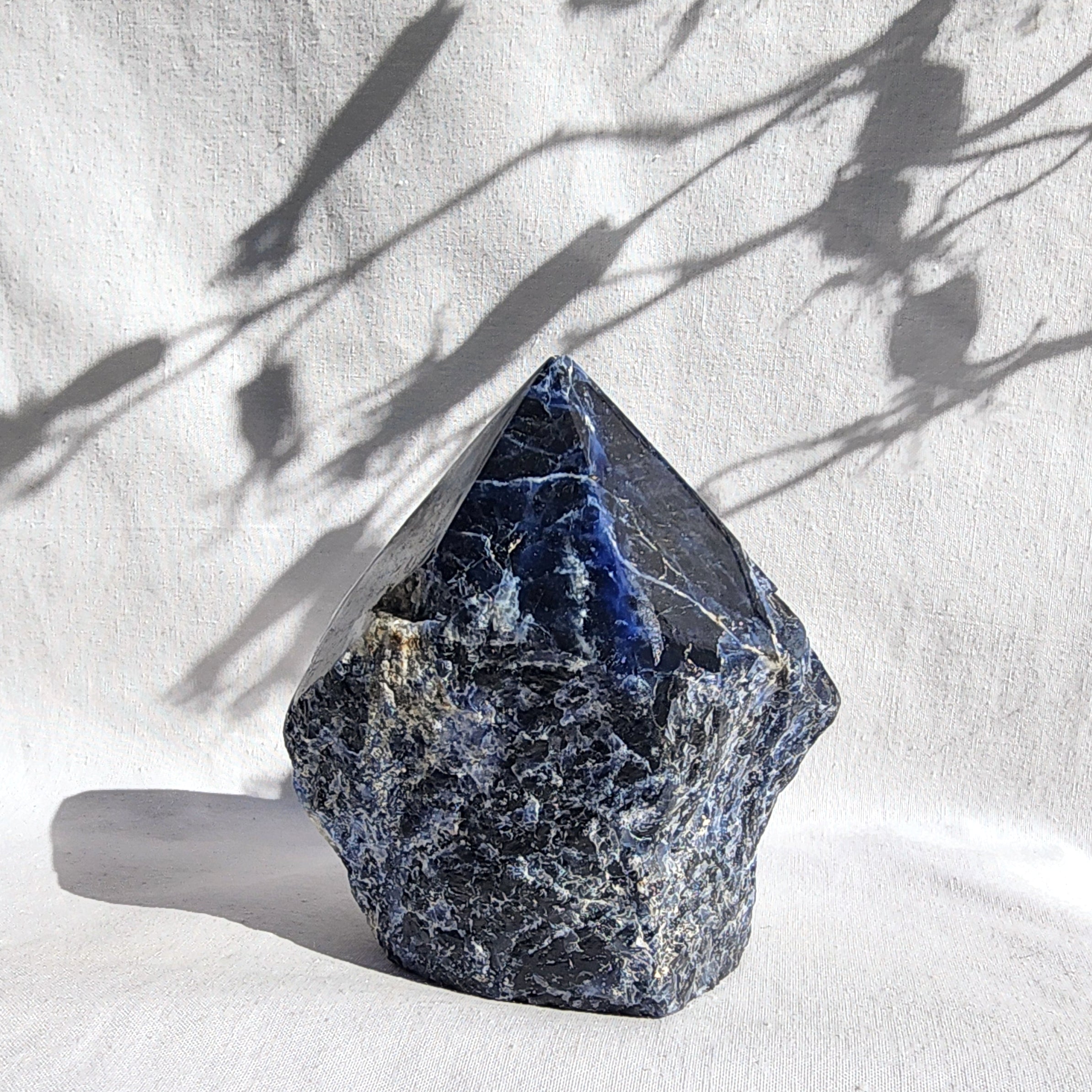Sodalite Flat Base Polished Point