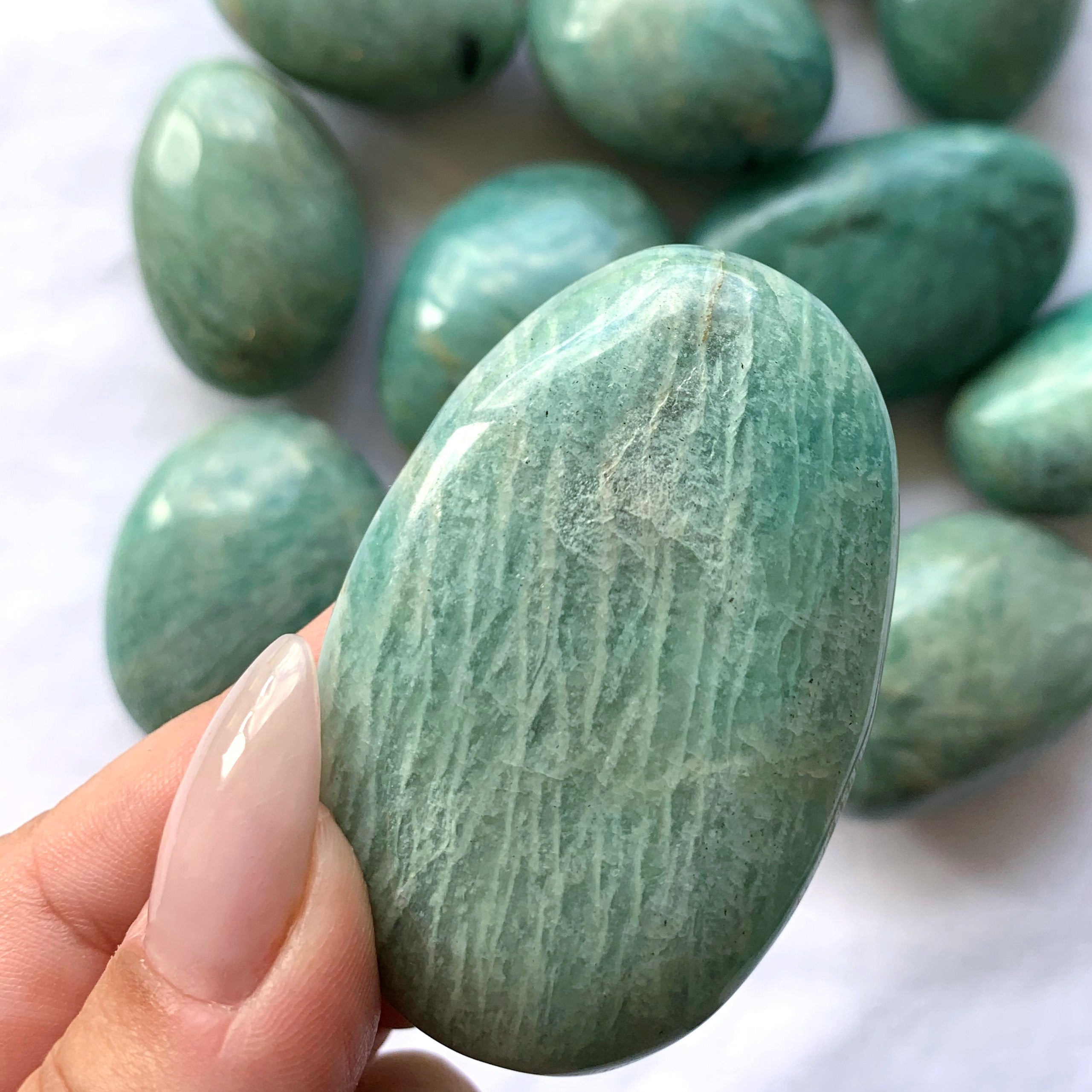 Amazonite Palm Stone | Medium