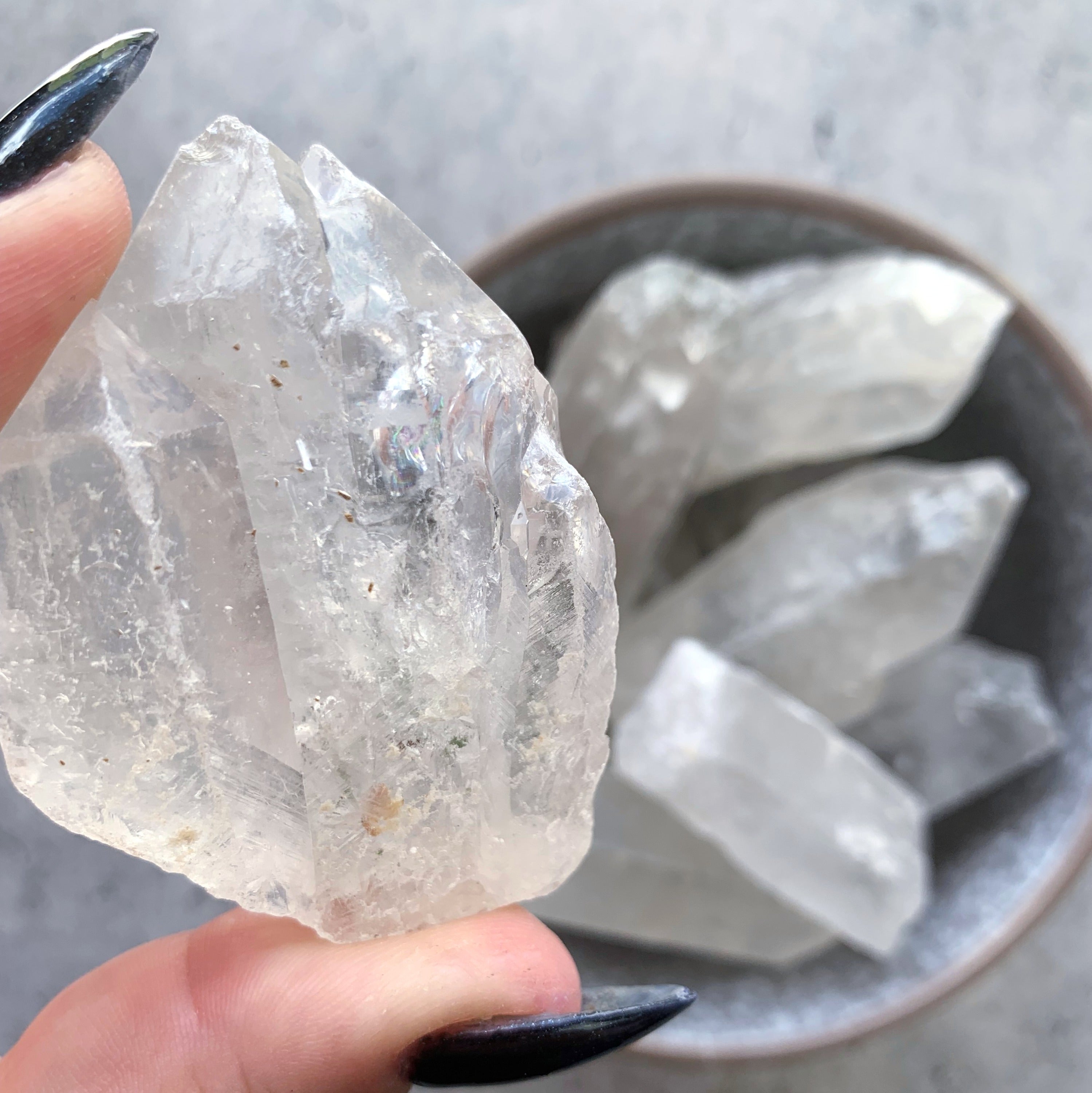 Clear Quartz Rough Natural Points | Medium