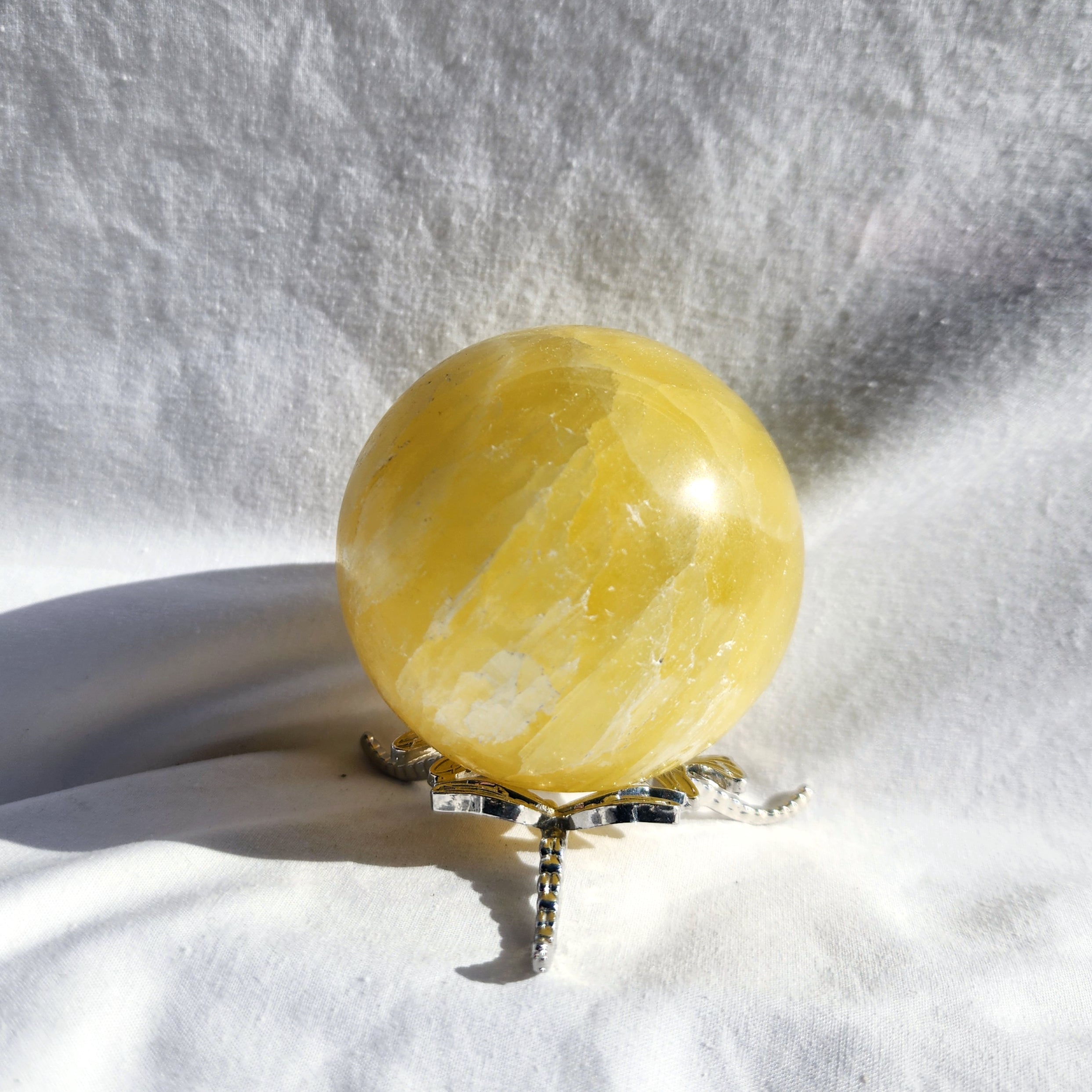 Lemon Calcite Sphere