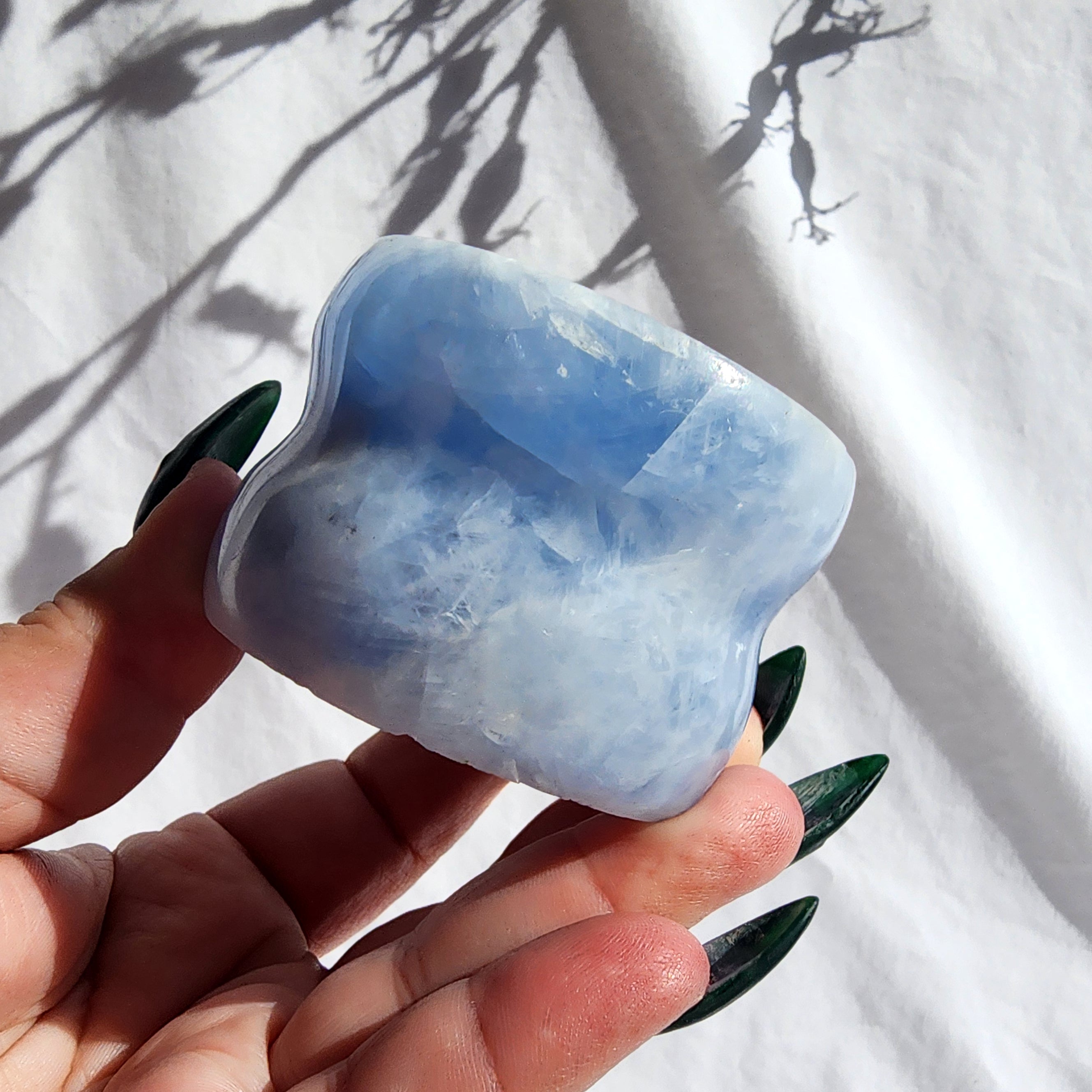Blue Calcite Sphere Stand