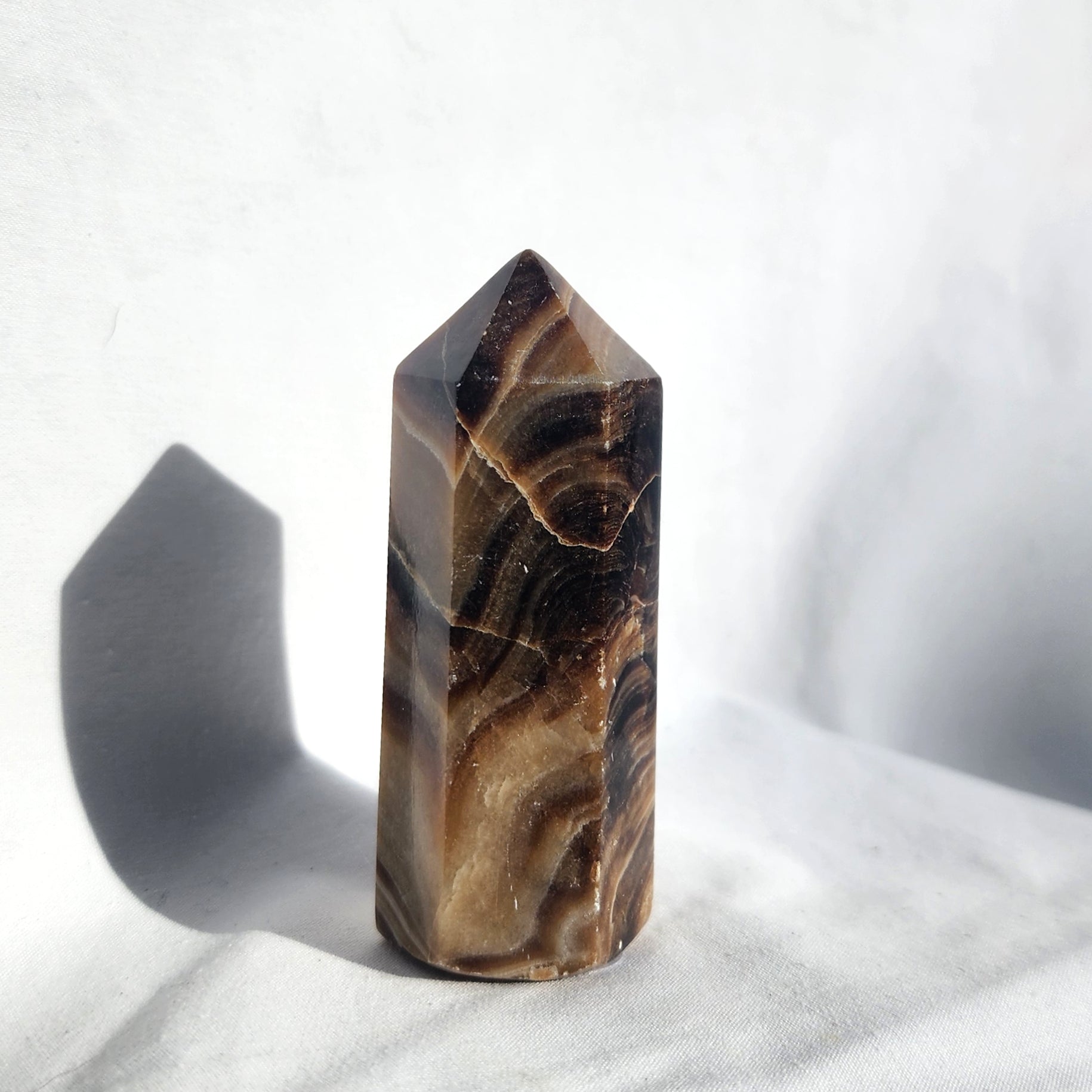 Chocolate Calcite aka Brown Aragonite Point