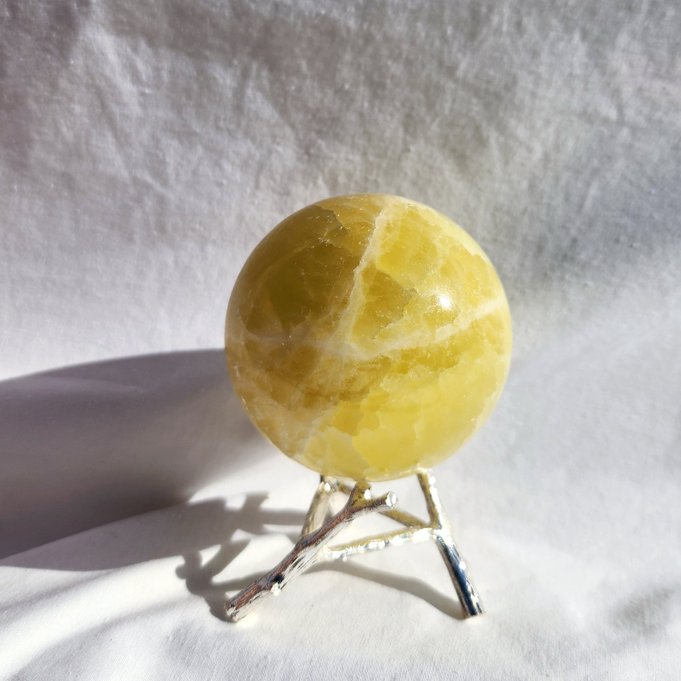 Lemon Calcite Sphere