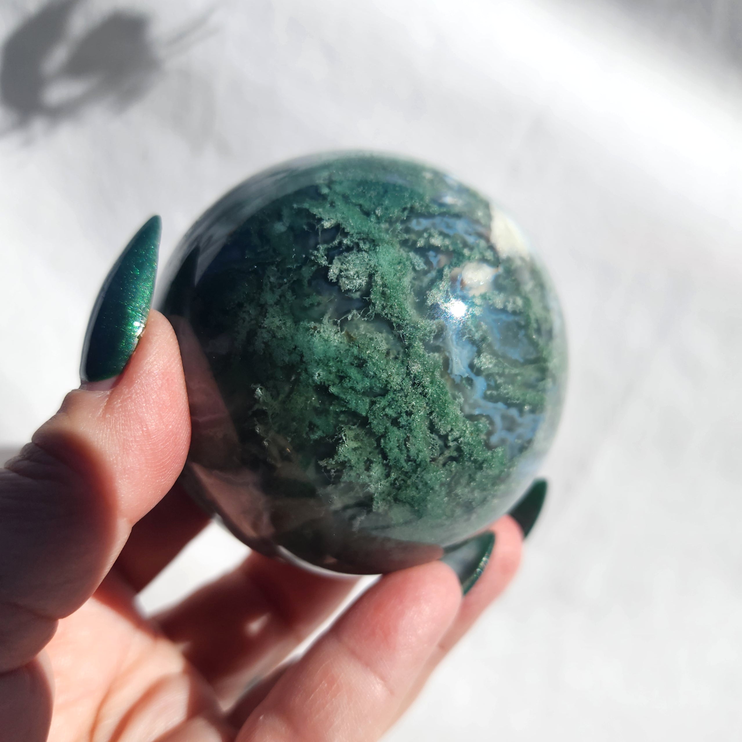 Moss Agate Sphere