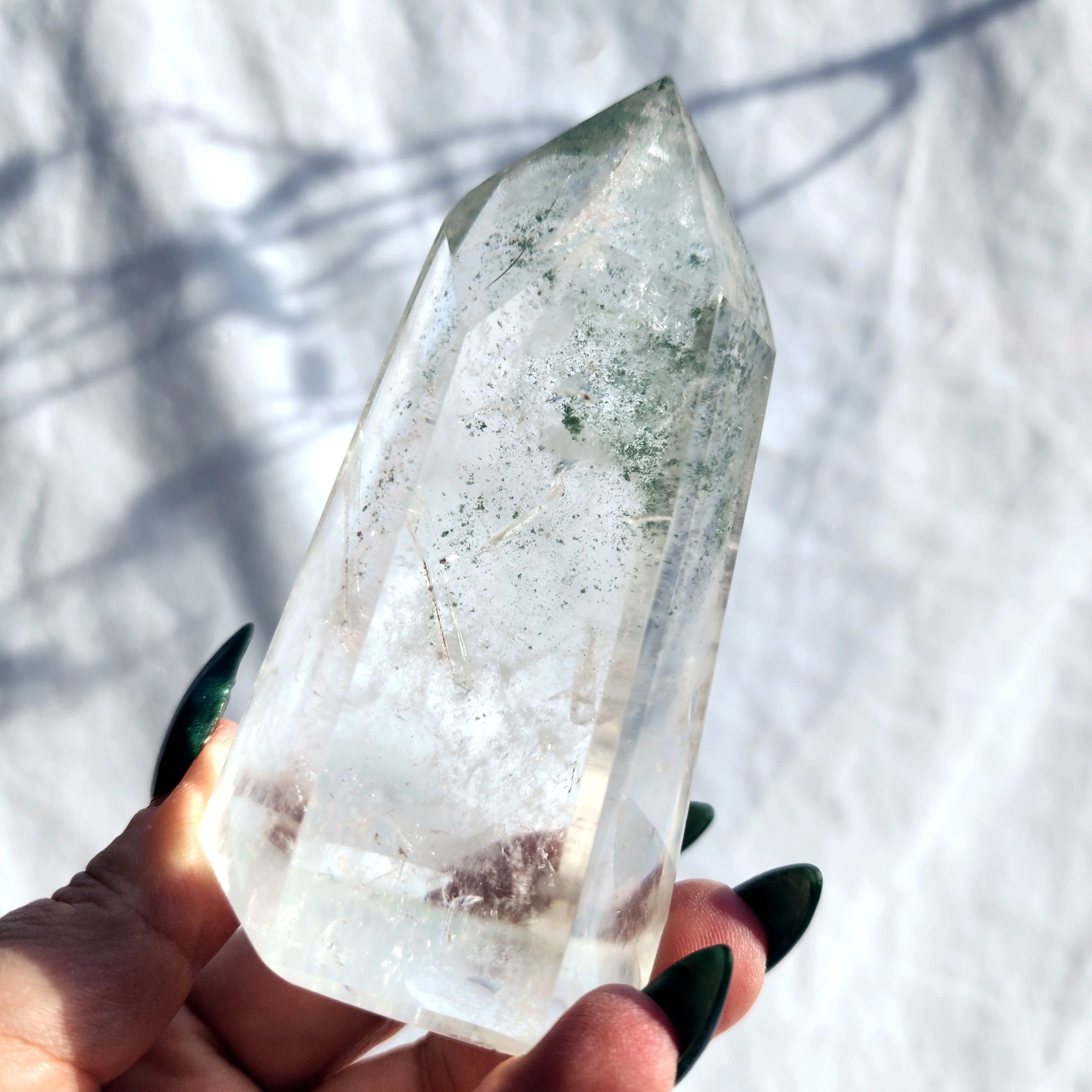 Quartz Generator Point with Chlorite Inclusions