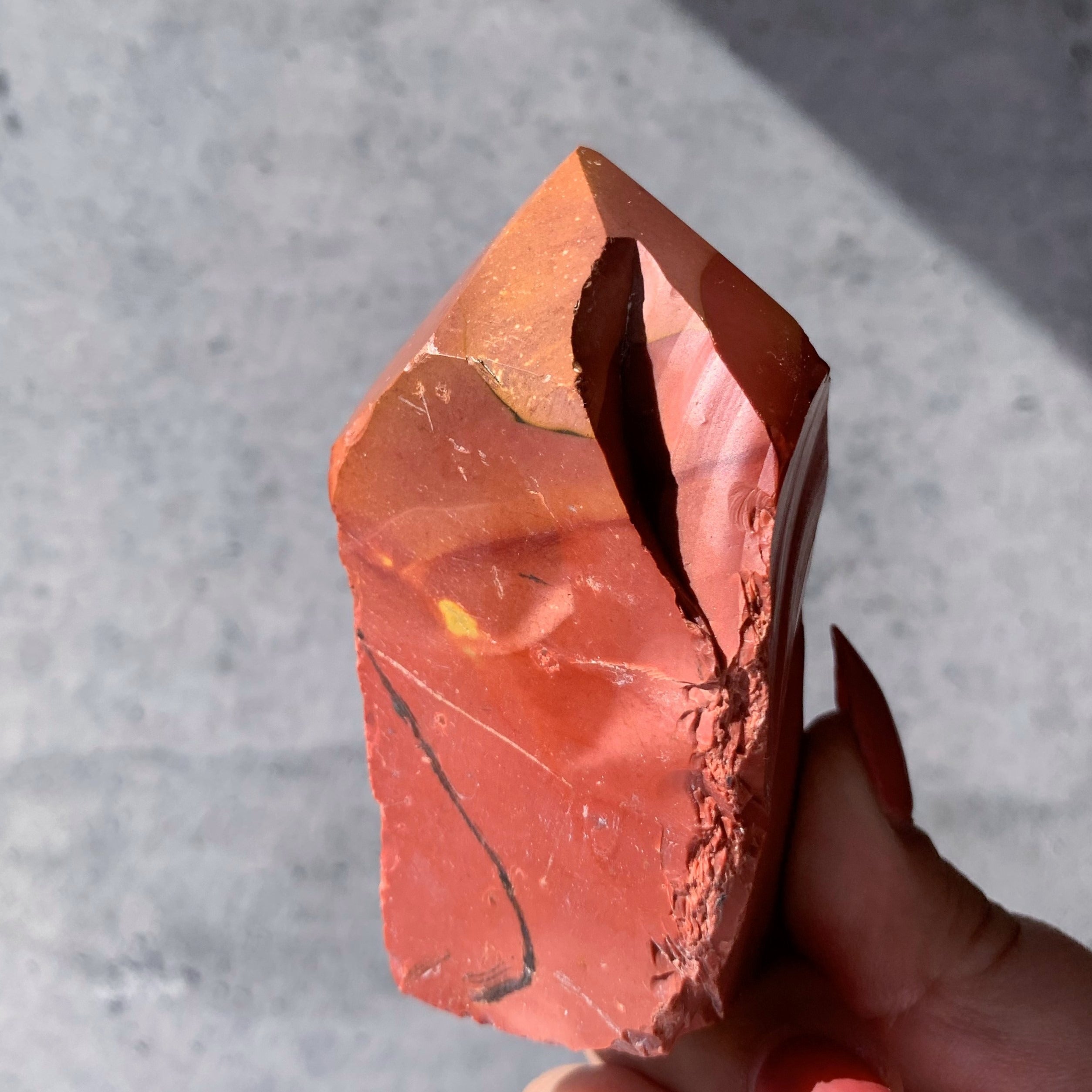 Mookaite Flat Base Polished Point