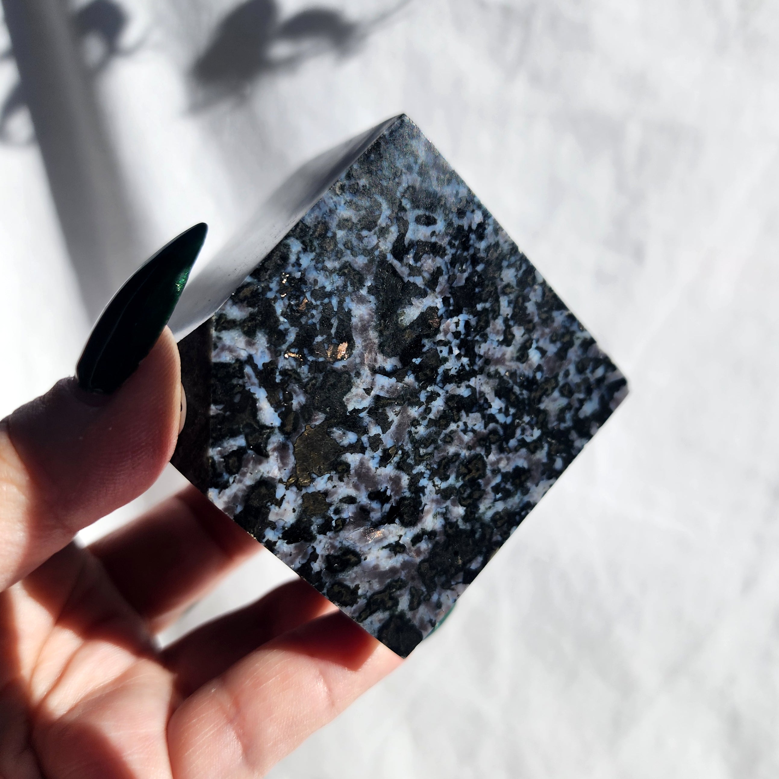 Indigo Gabbro (Mystic Merlinite) Cube