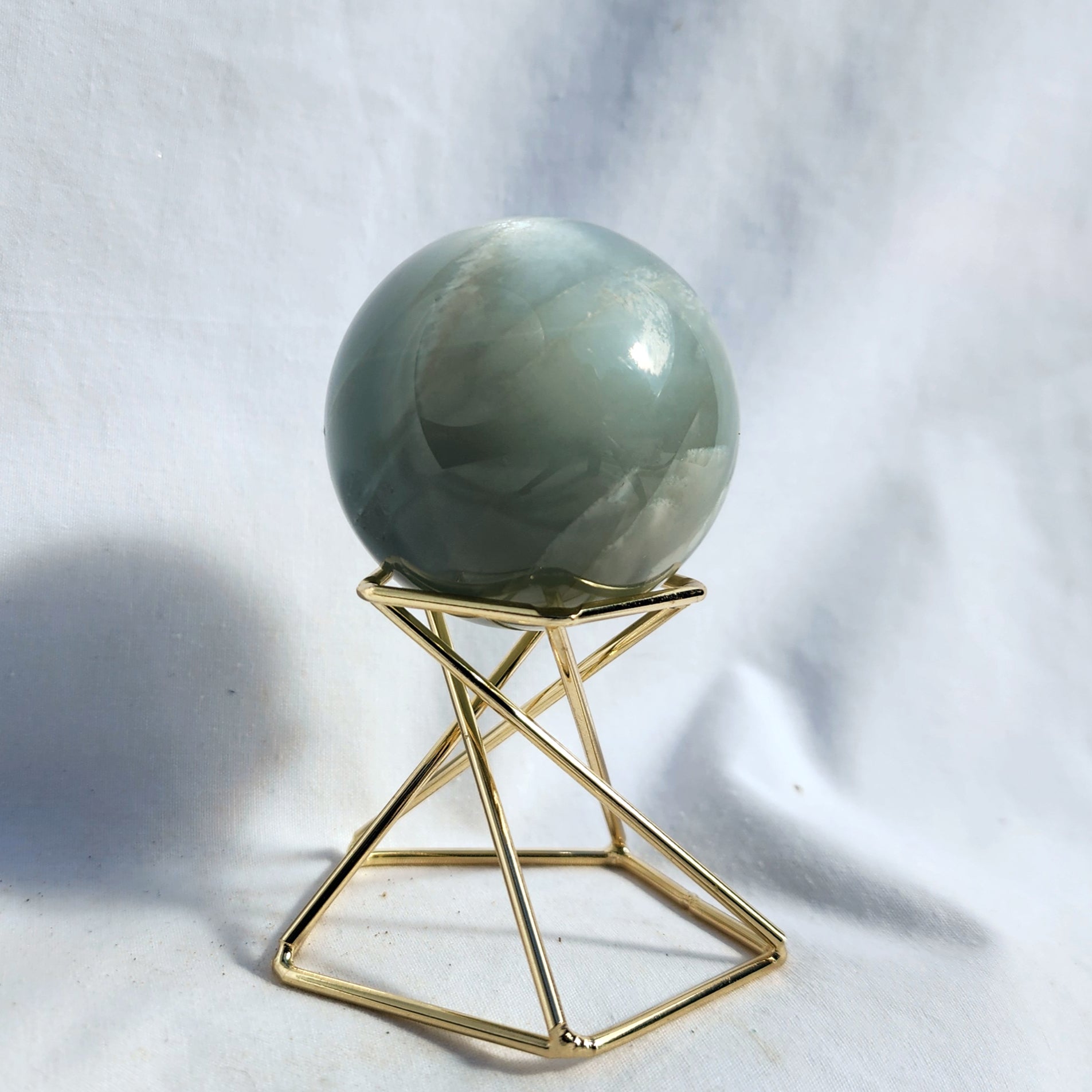 Silky Sage Green Moonstone Sphere