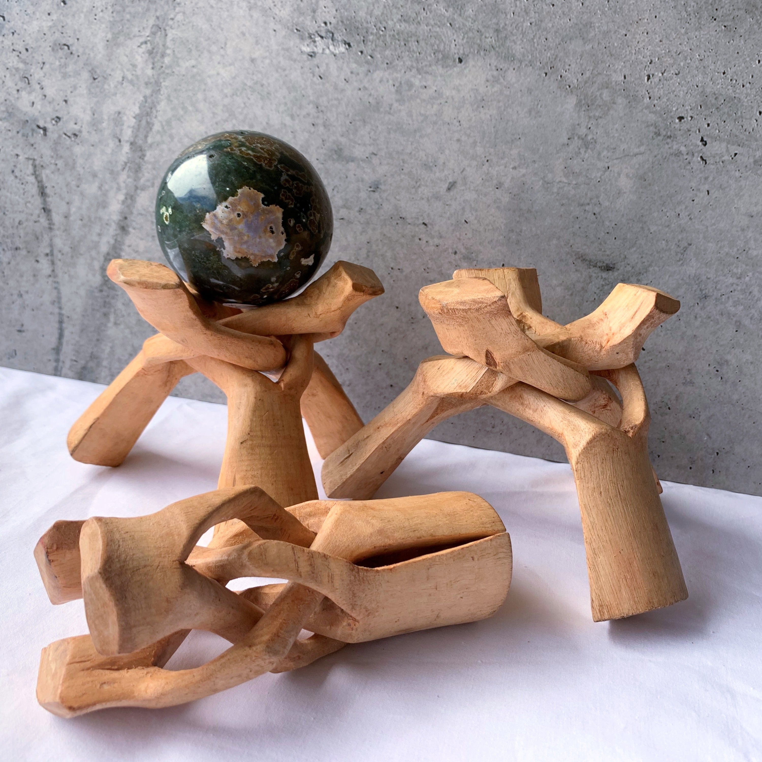 Rosewood Sphere Stand