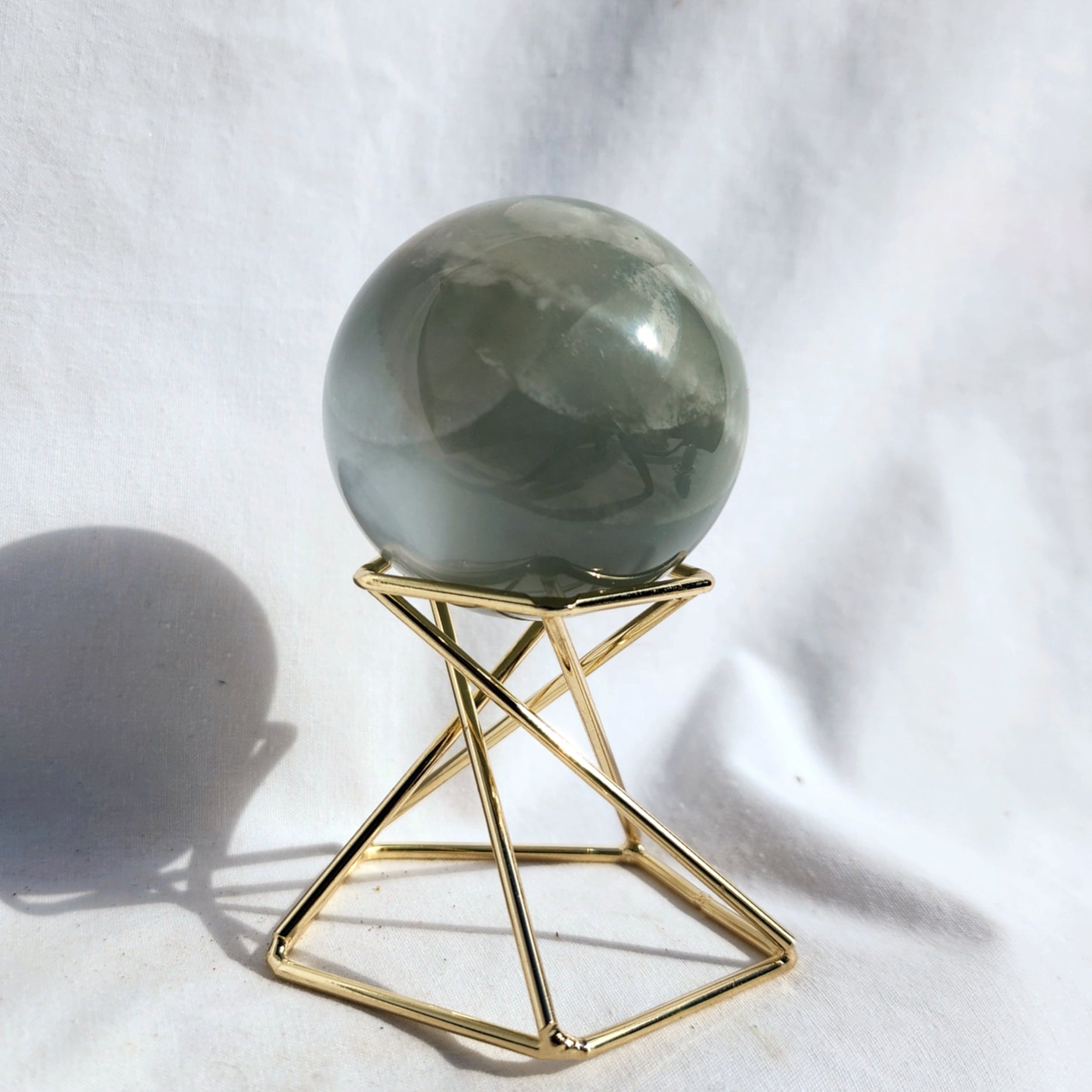 Silky Sage Green Moonstone Sphere