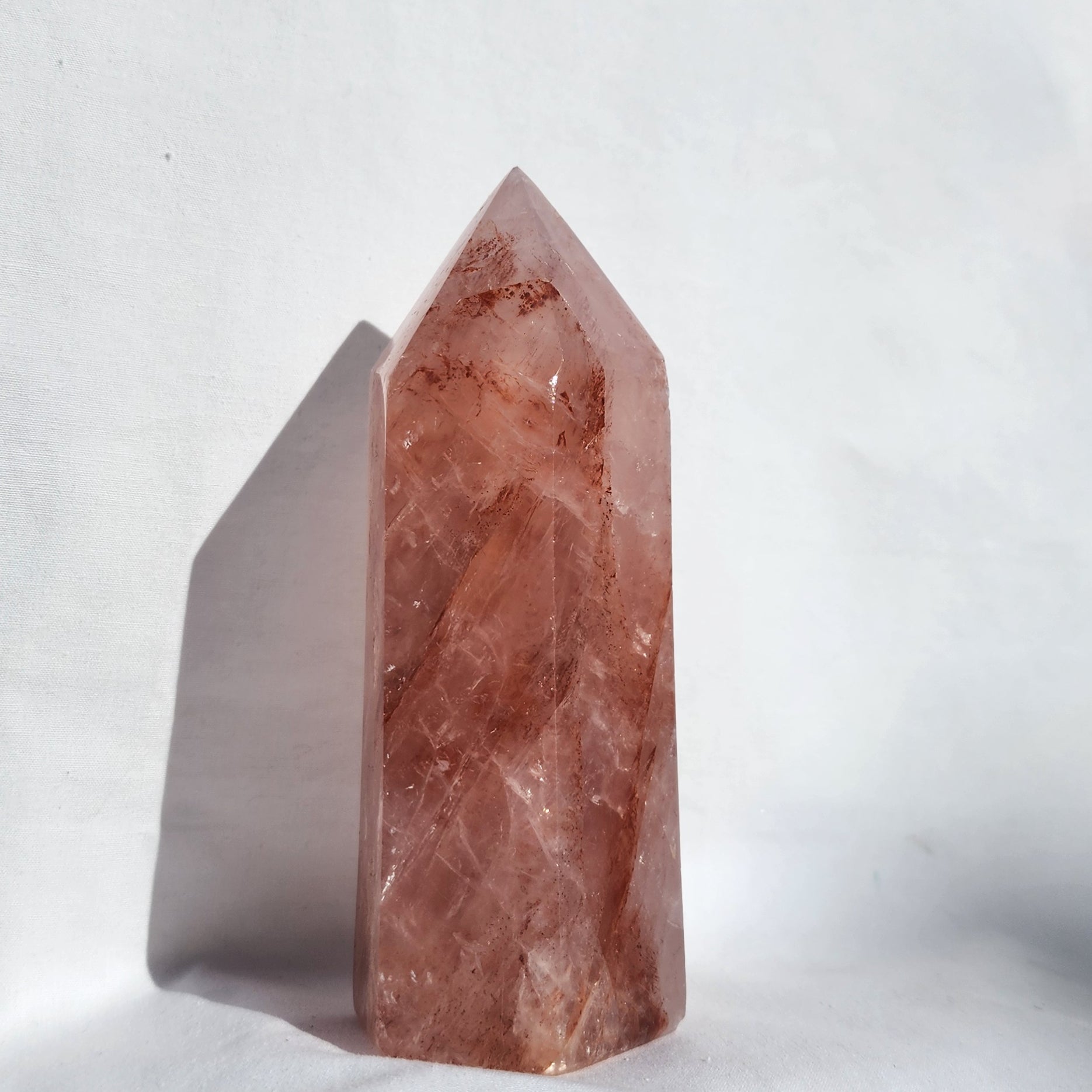 Fire Quartz & Rose Quartz Generator Point