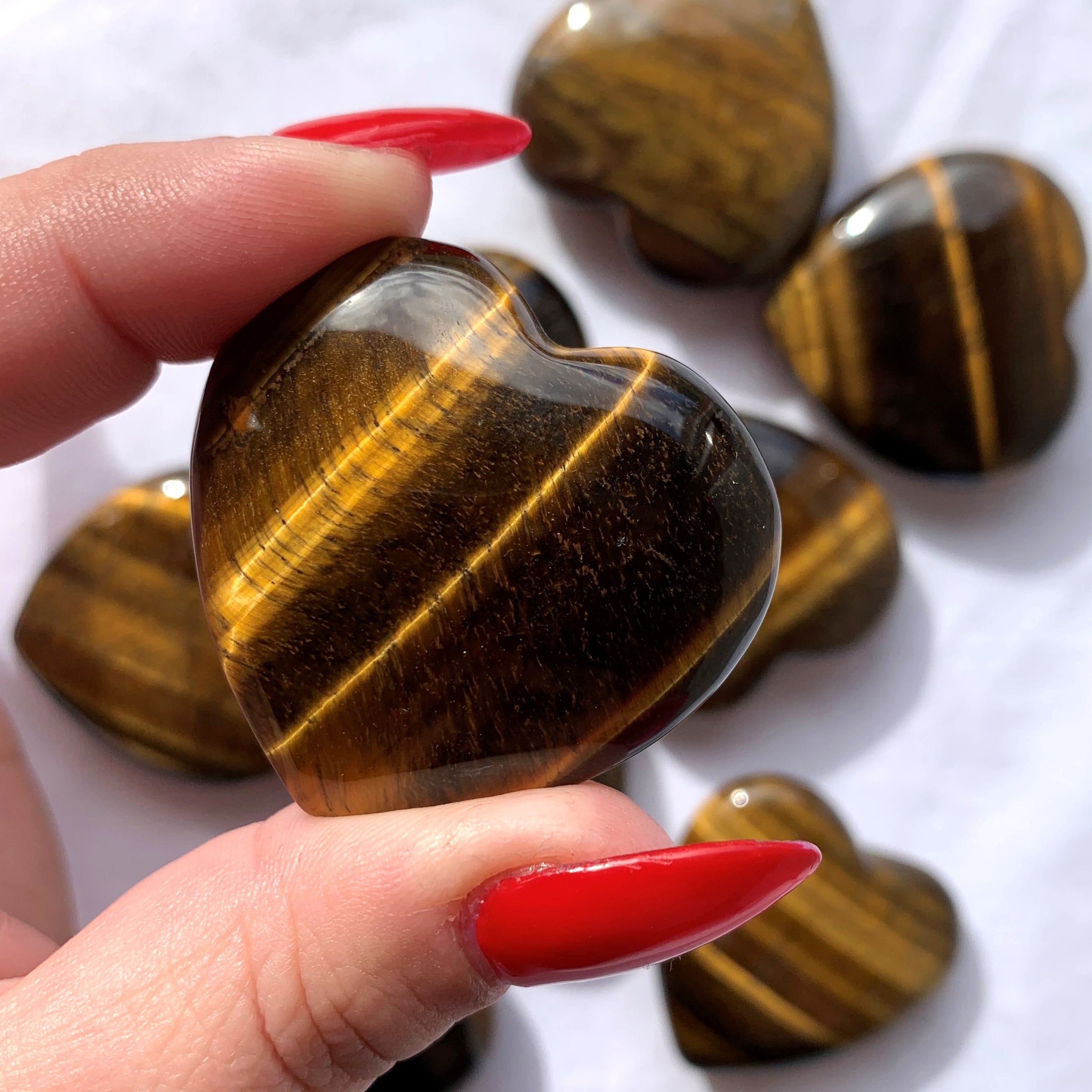 Tiger Eye Heart | Medium