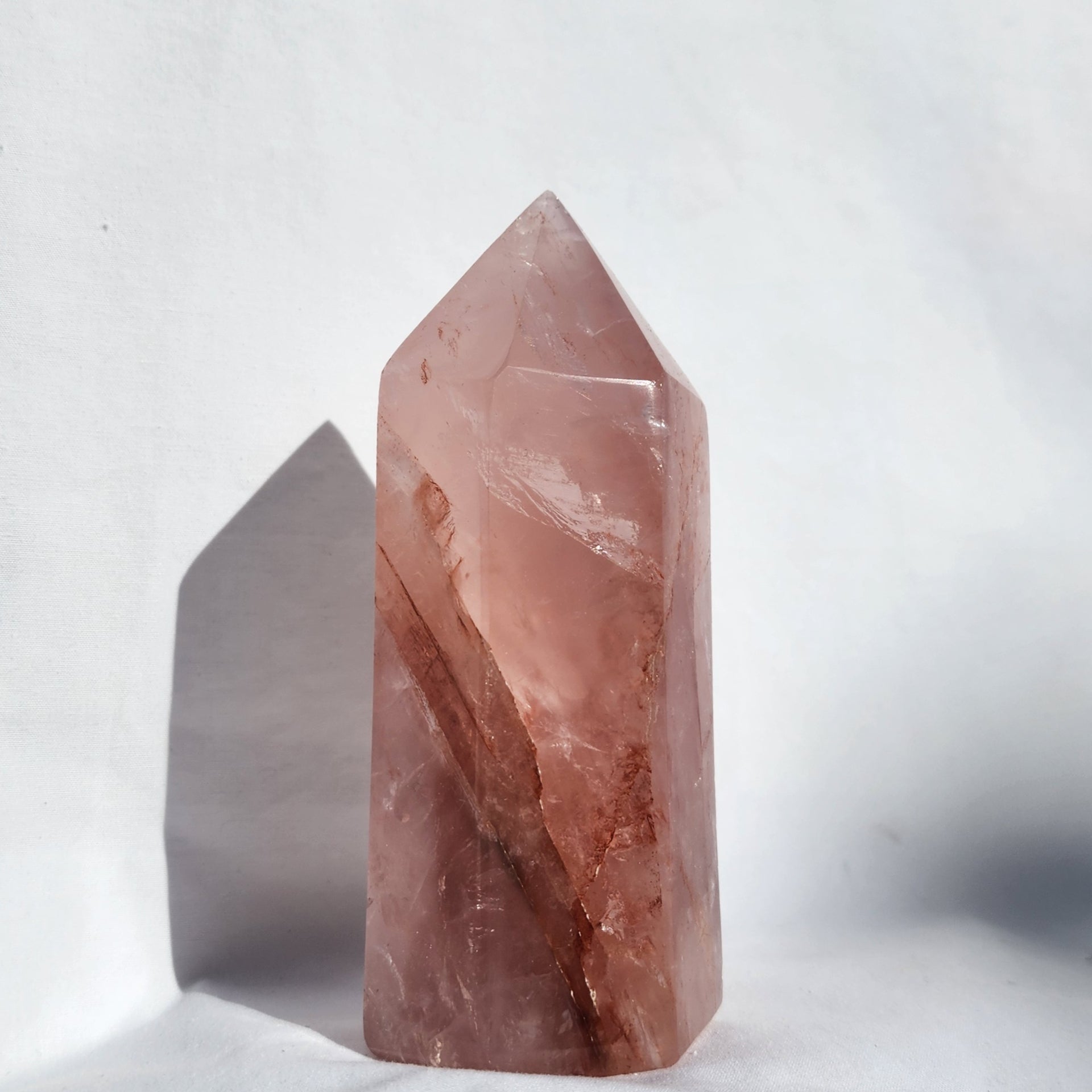 Fire Quartz & Rose Quartz Generator Point
