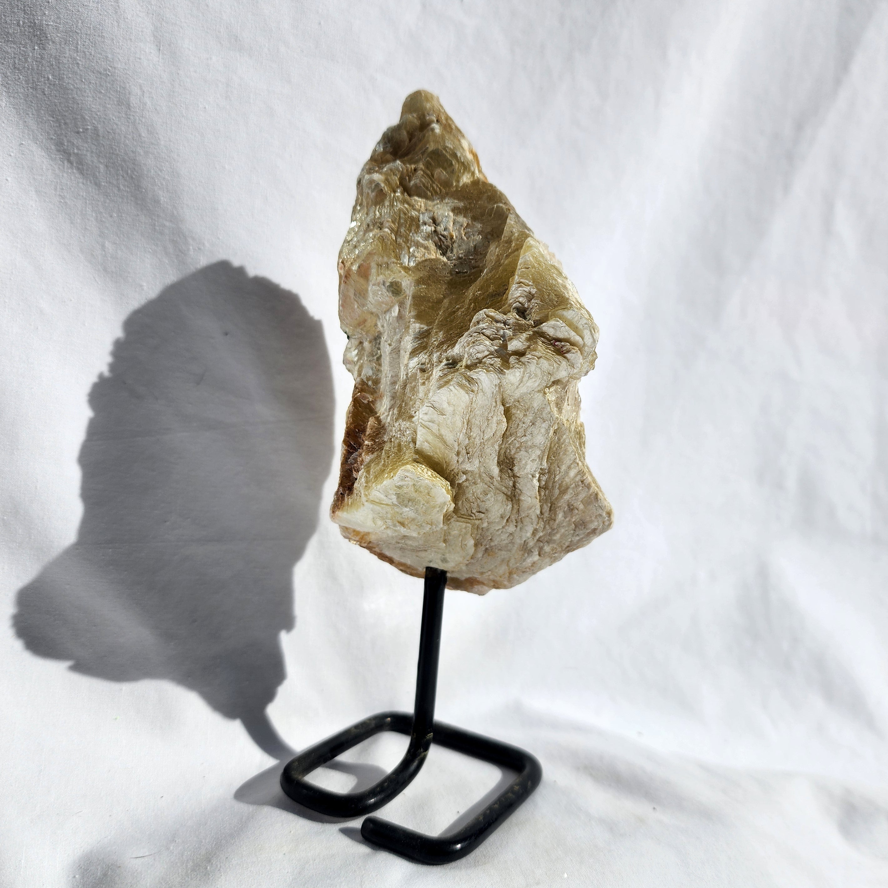 Golden Mica aka Muscovite on Stand