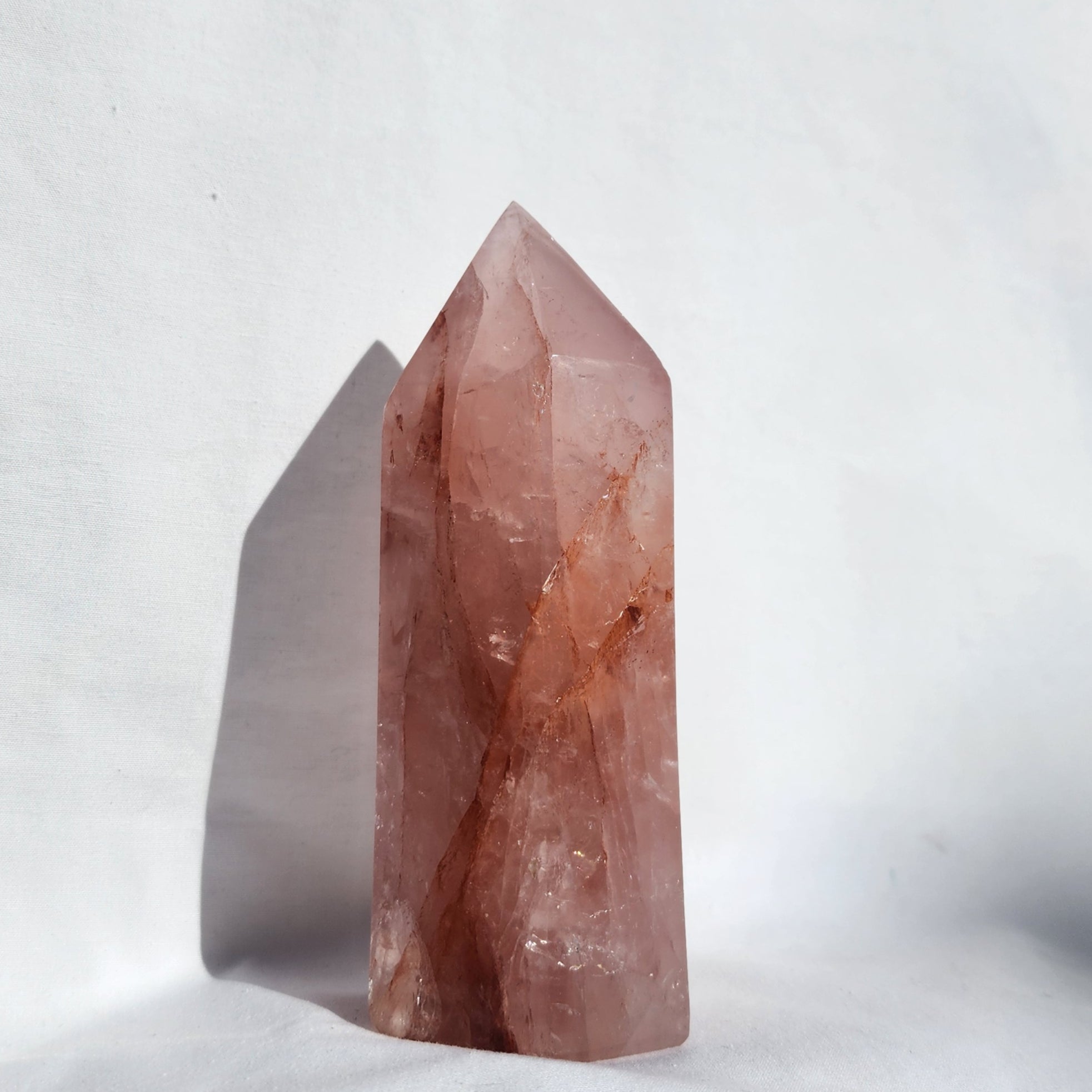 Fire Quartz & Rose Quartz Generator Point