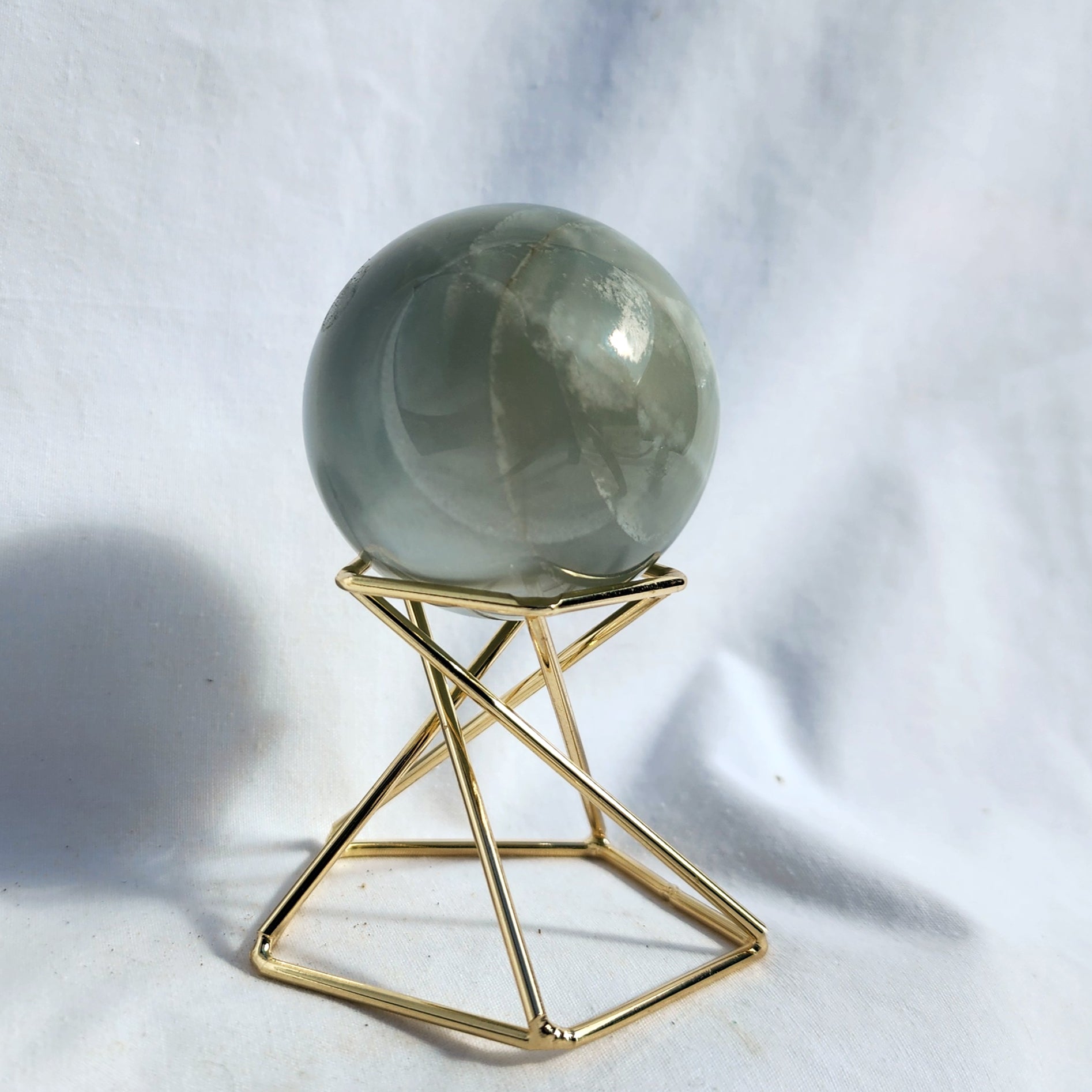 Silky Sage Green Moonstone Sphere